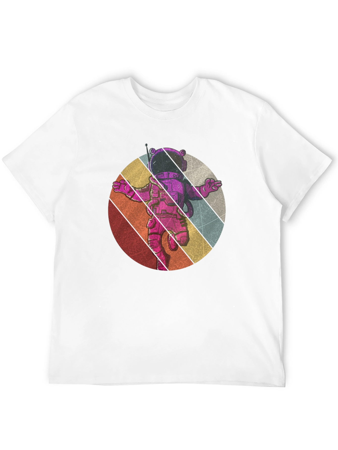 Retro Astronaut Graphic Tee - Black