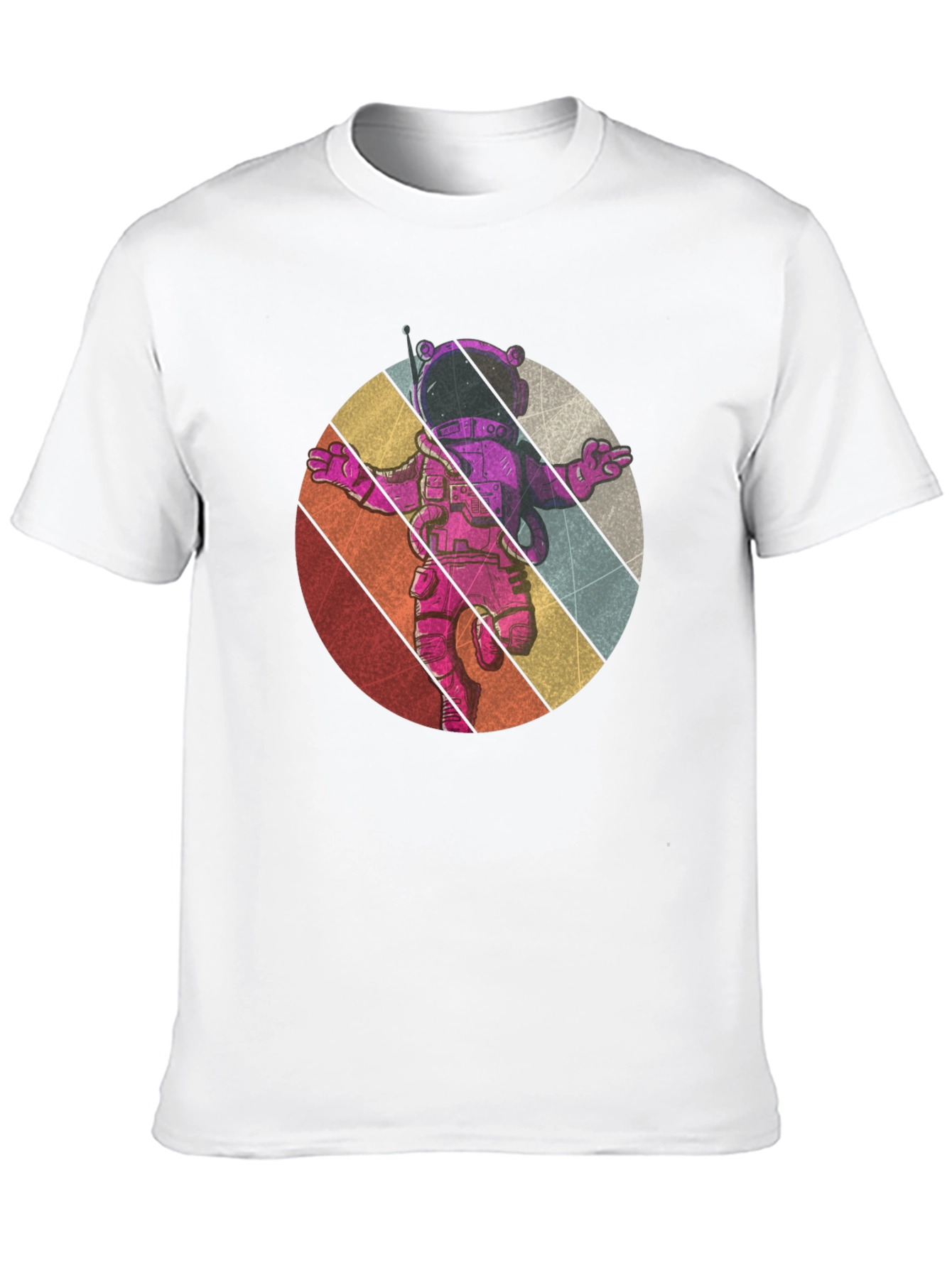 Retro Astronaut Graphic Tee - Black