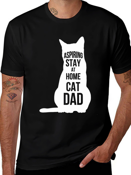 Aspiring Stay At Home Cat Dad T-Shirt