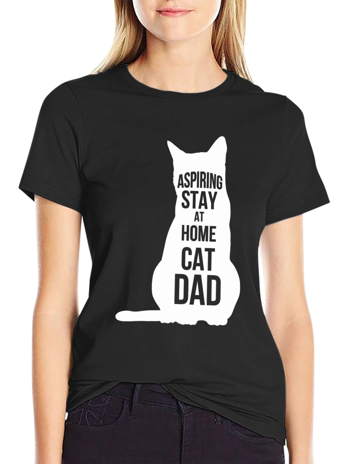 Aspiring Stay At Home Cat Dad T-Shirt