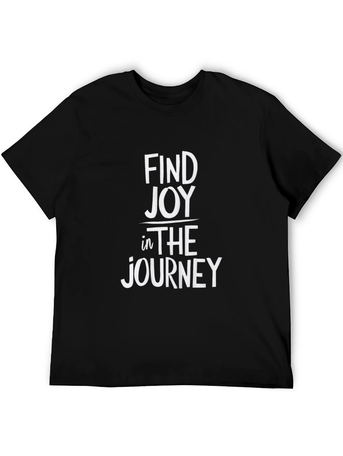 Find Joy in the Journey Graphic Tee - Black