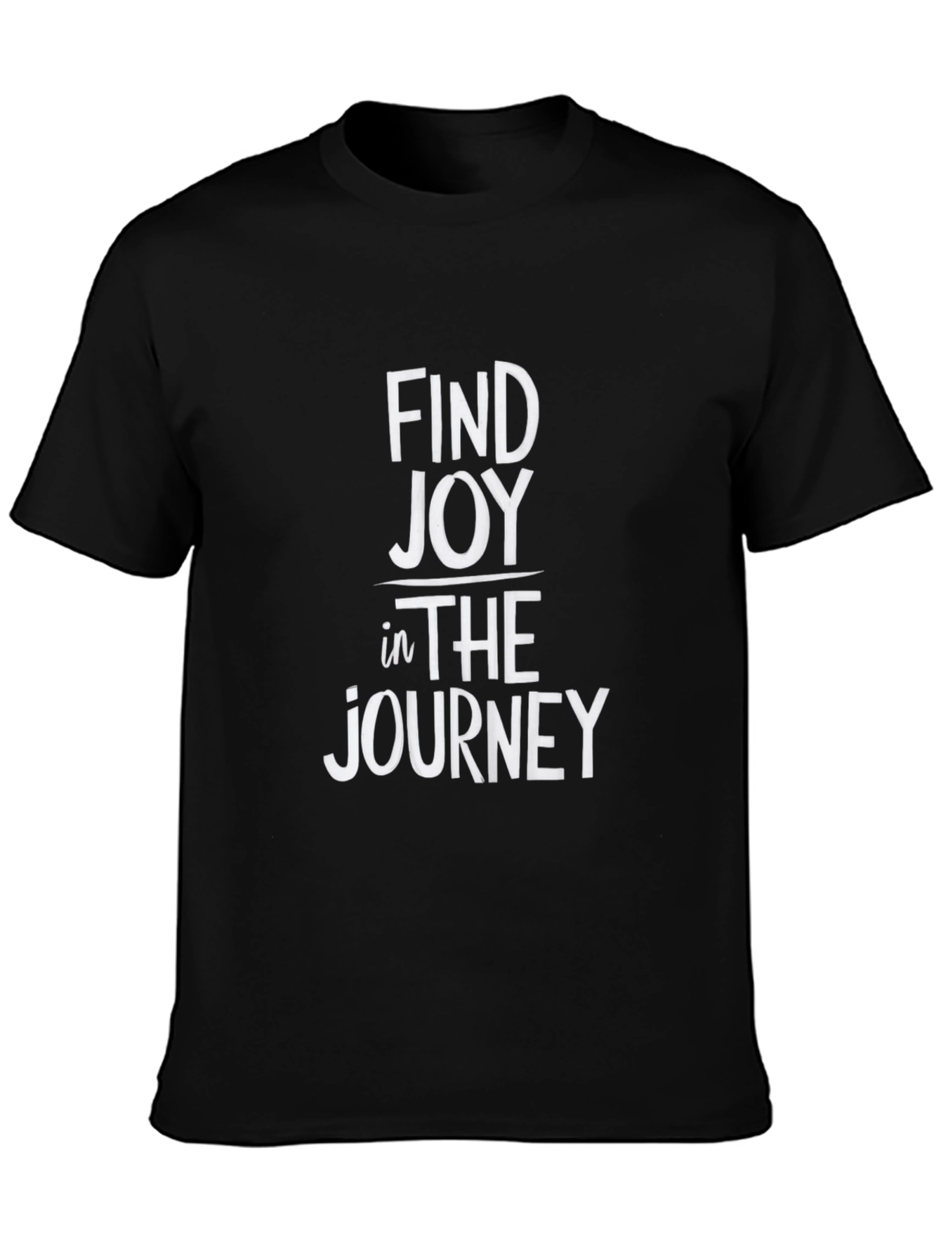 Find Joy in the Journey Graphic Tee - Black