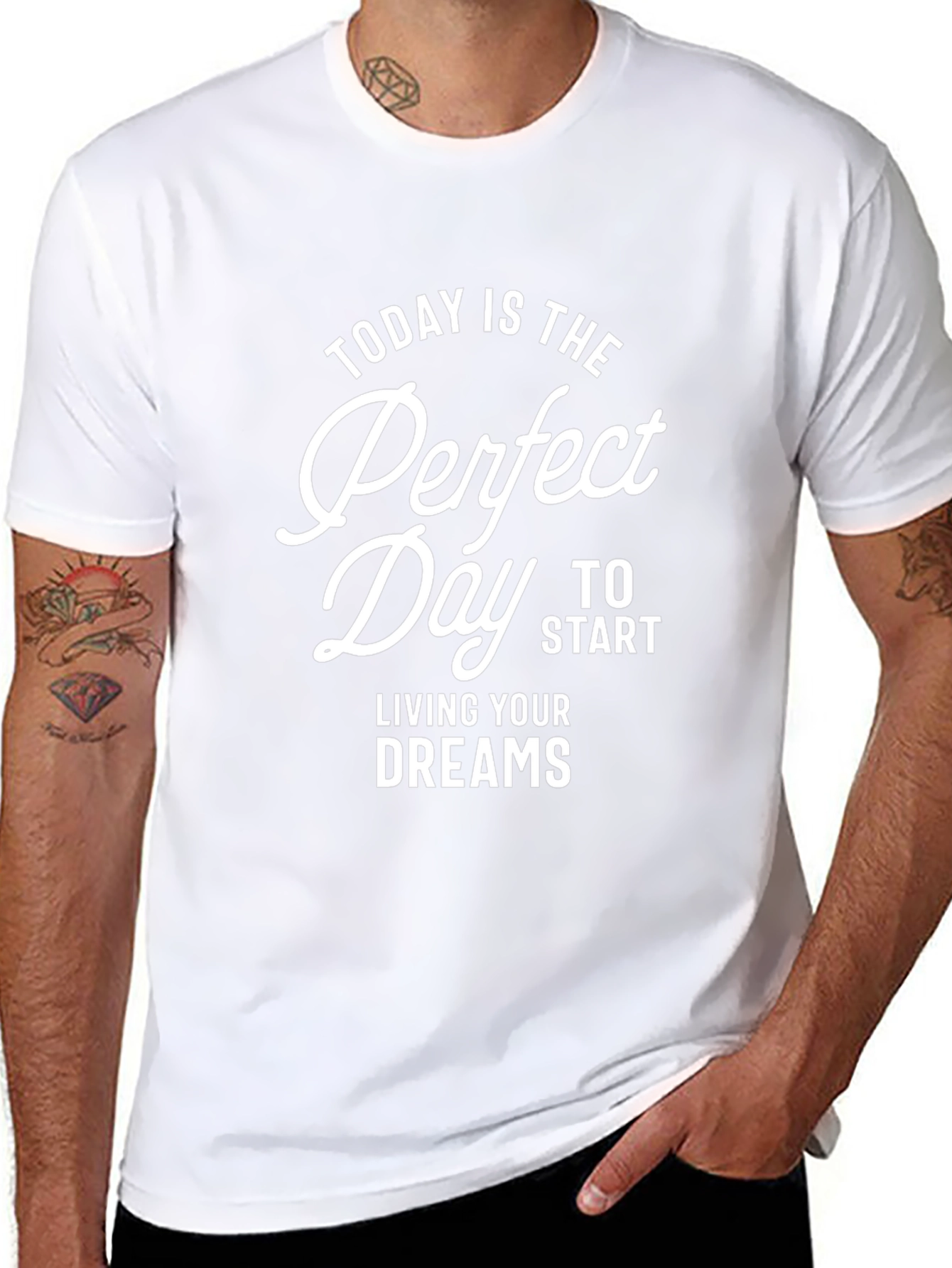 Inspirational Perfect Day Graphic T-Shirt