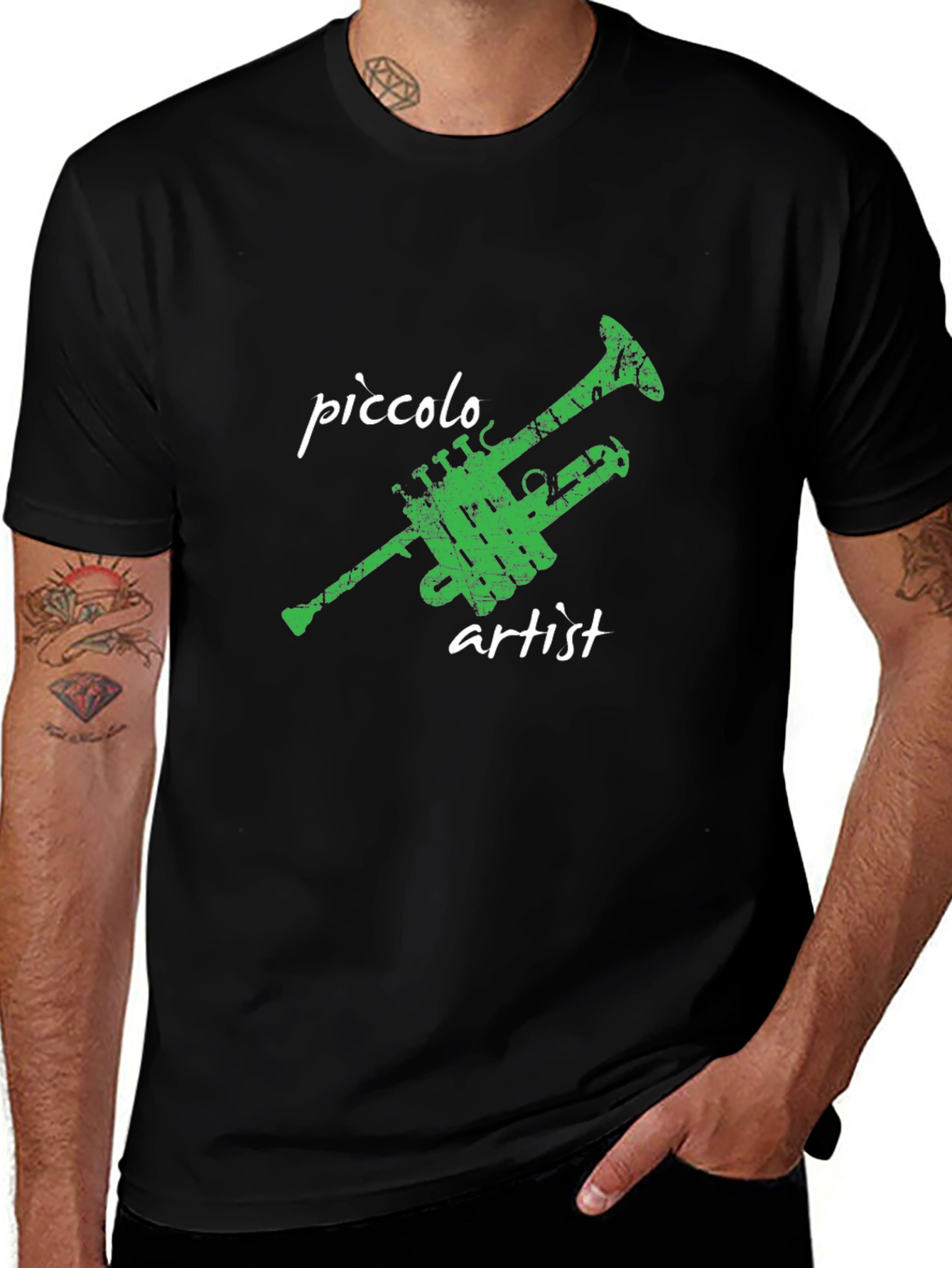 Piccolo Artist Black Graphic T-Shirt
