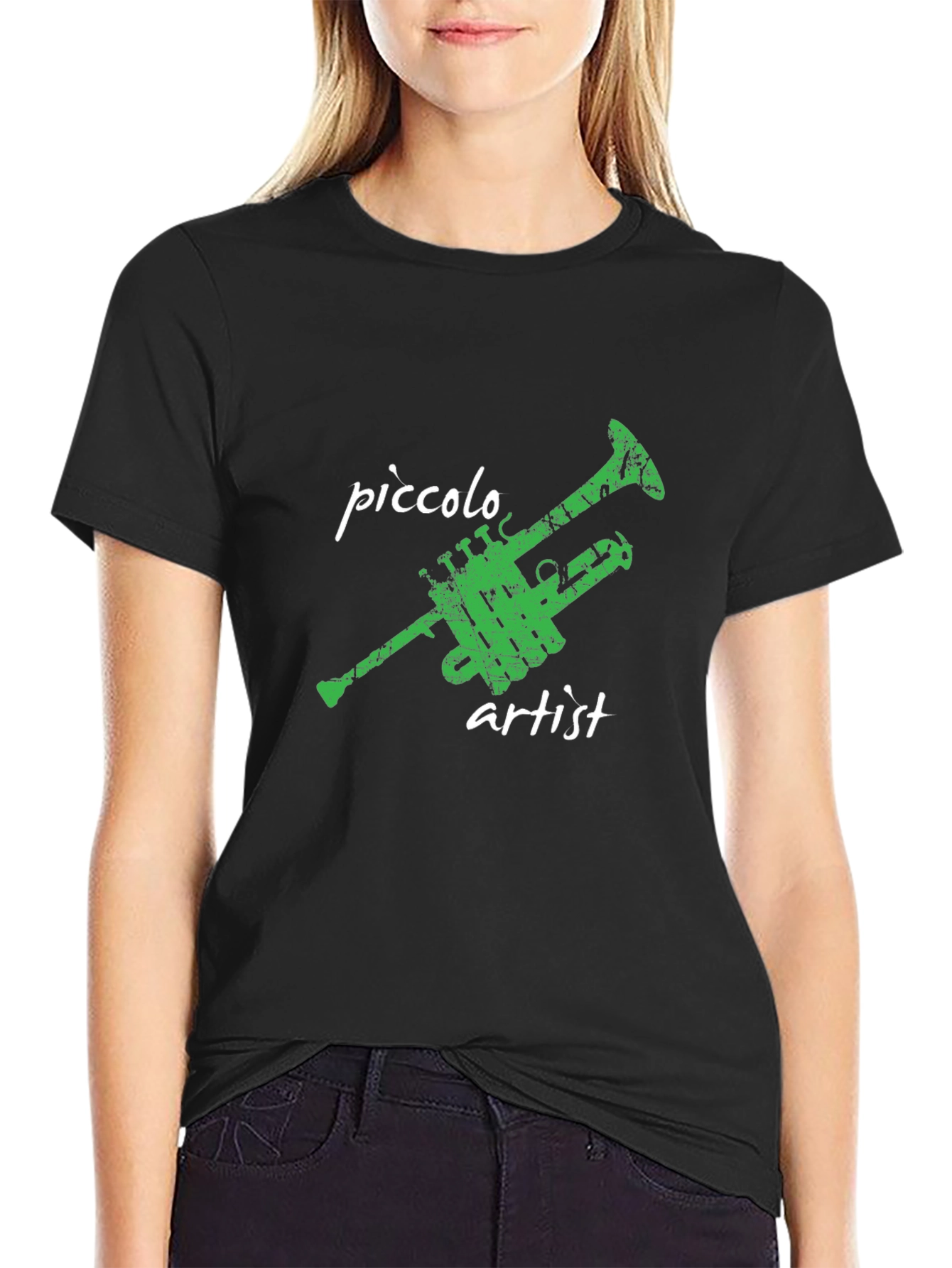 Piccolo Artist Black Graphic T-Shirt
