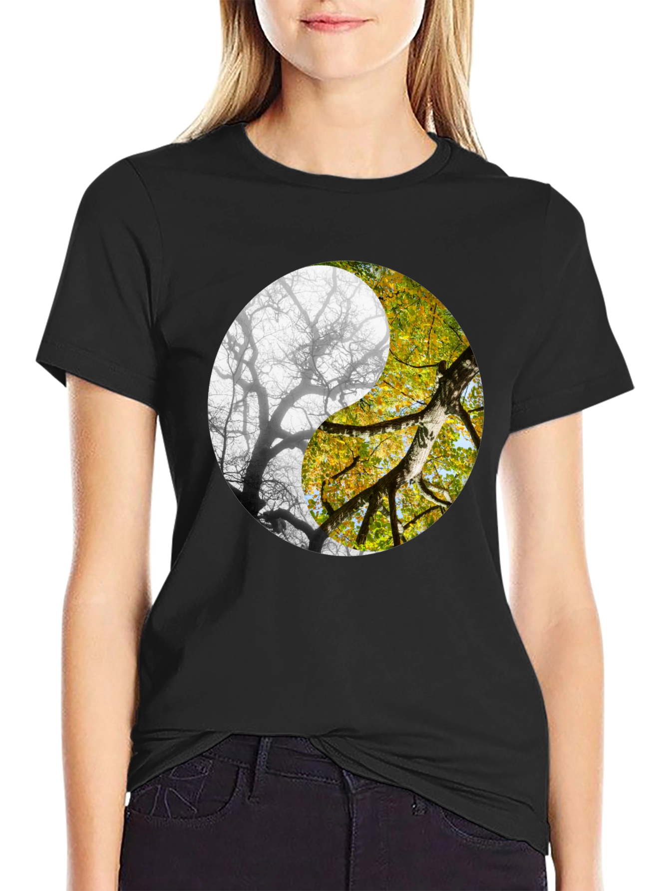 Yin Yang Tree Graphic Tee