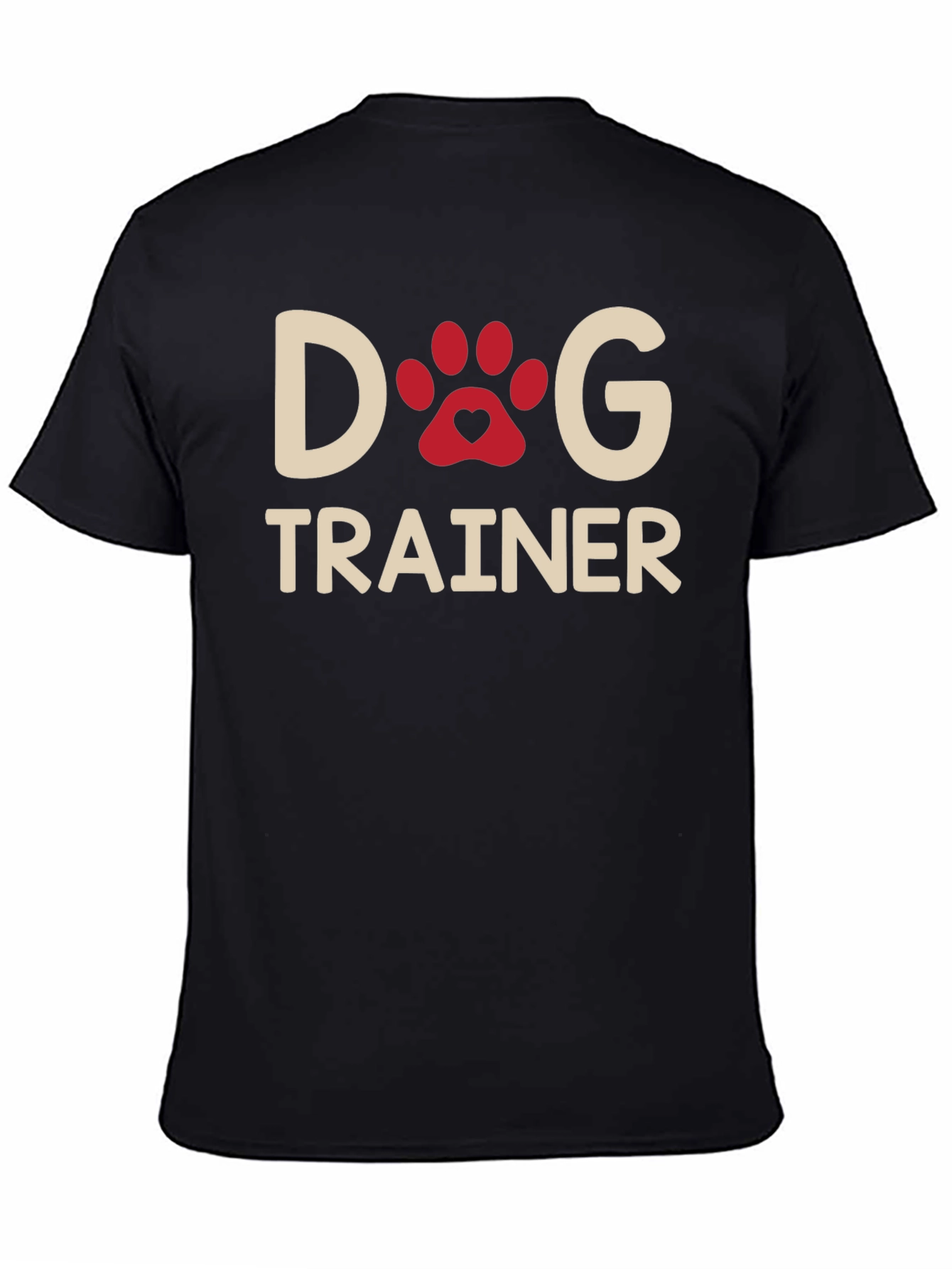 Dog Trainer T-Shirt - Paw Print Design