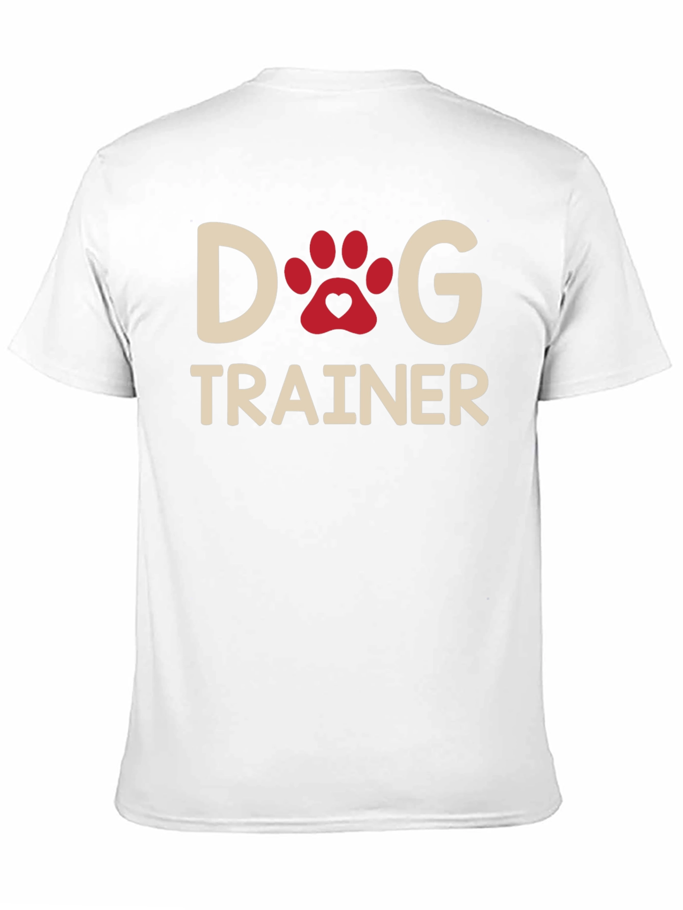 Dog Trainer T-Shirt - Paw Print Design