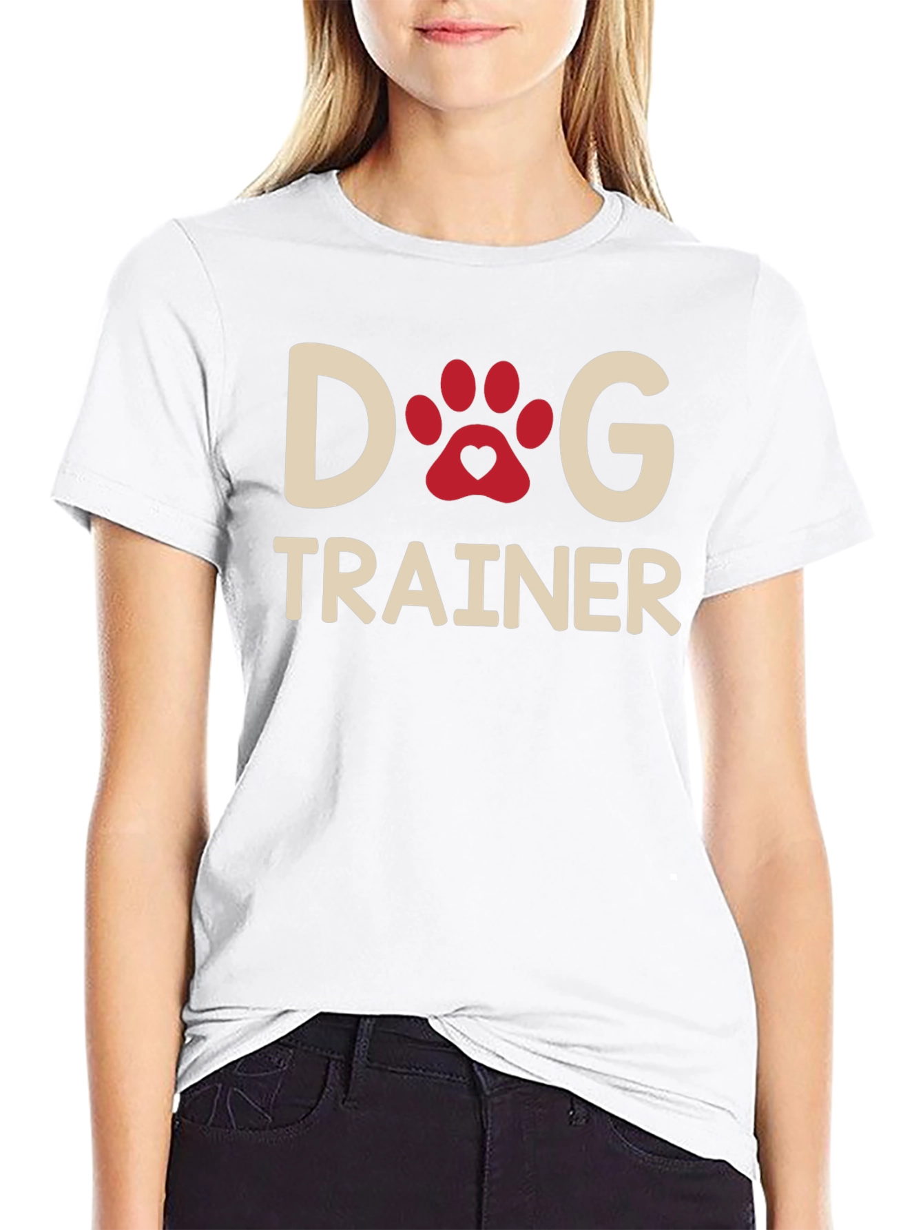 Dog Trainer T-Shirt - Paw Print Design