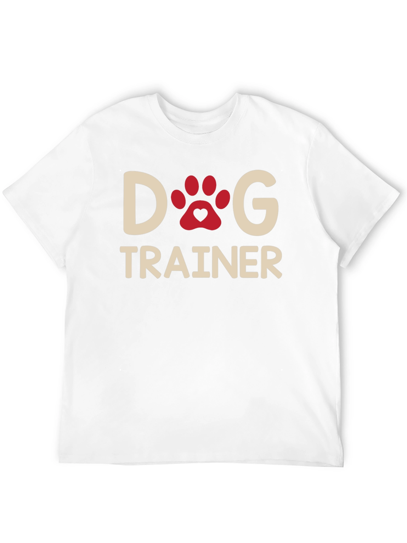 Dog Trainer T-Shirt - Paw Print Design