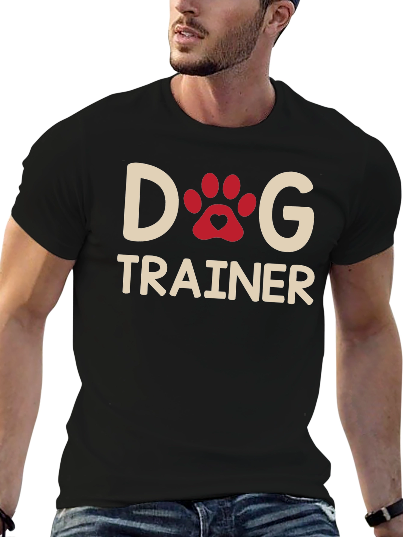 Dog Trainer T-Shirt - Paw Print Design