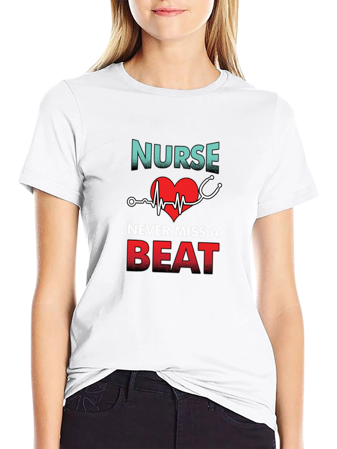 Nurse Never Miss A Beat Graphic T-Shirt