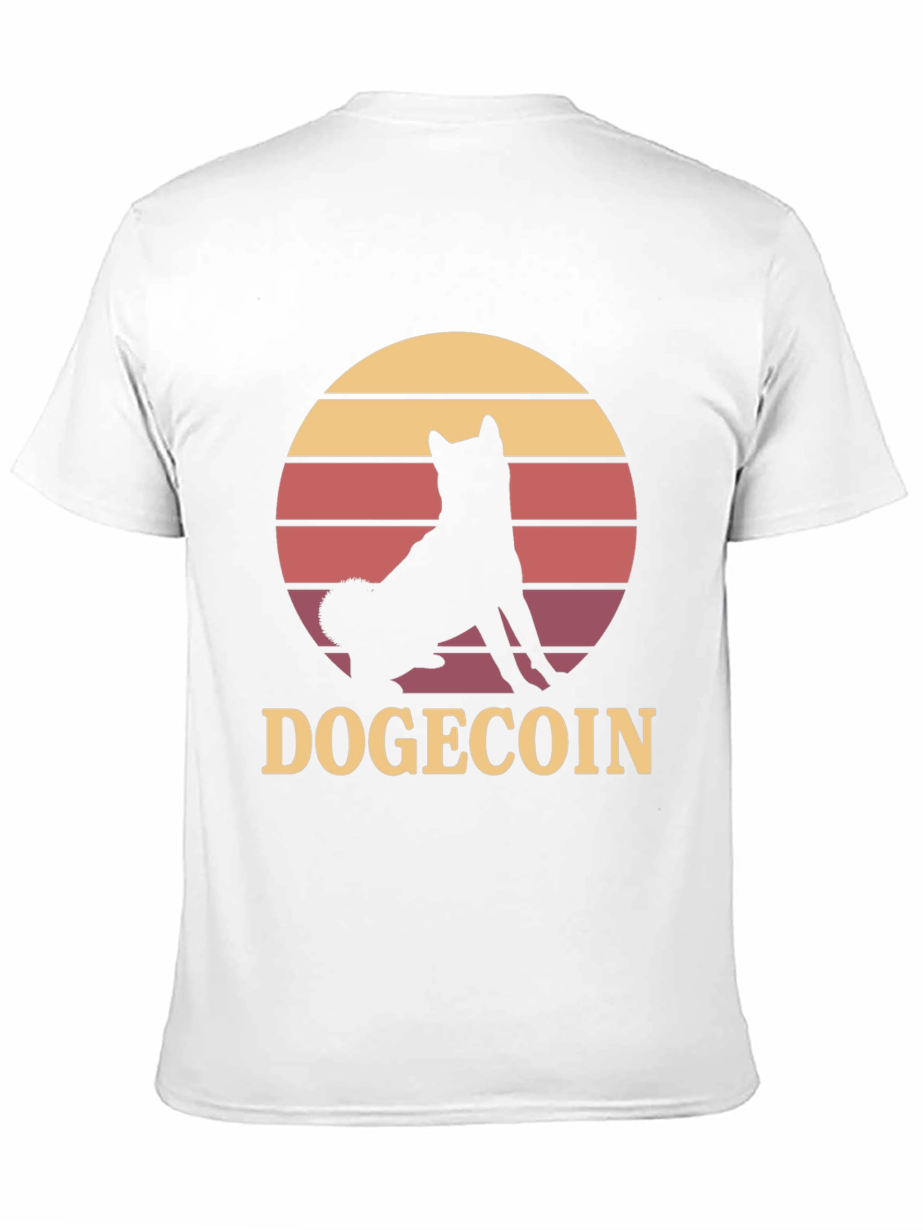 Dogecoin Shiba Inu Sunset Graphic T-Shirt