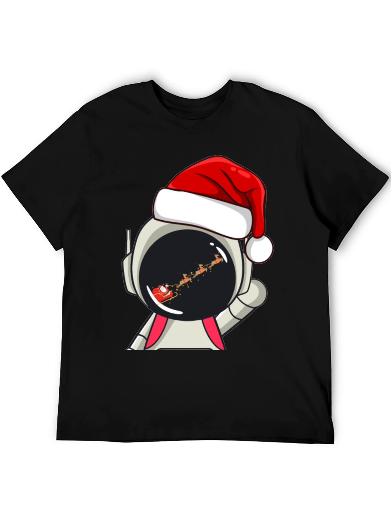 Astronaut Santa T-Shirt - Christmas Space Tee