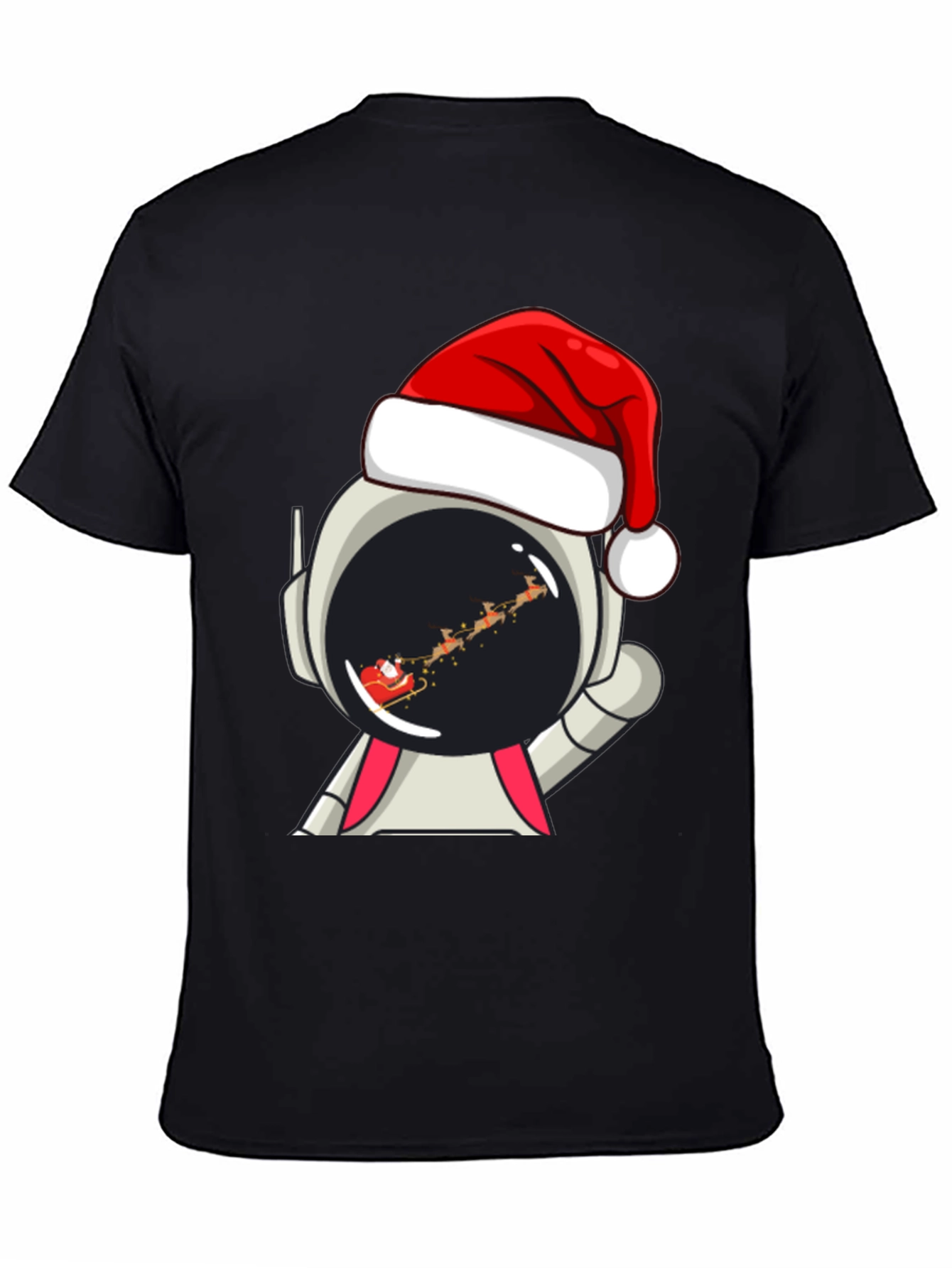 Astronaut Santa T-Shirt - Christmas Space Tee