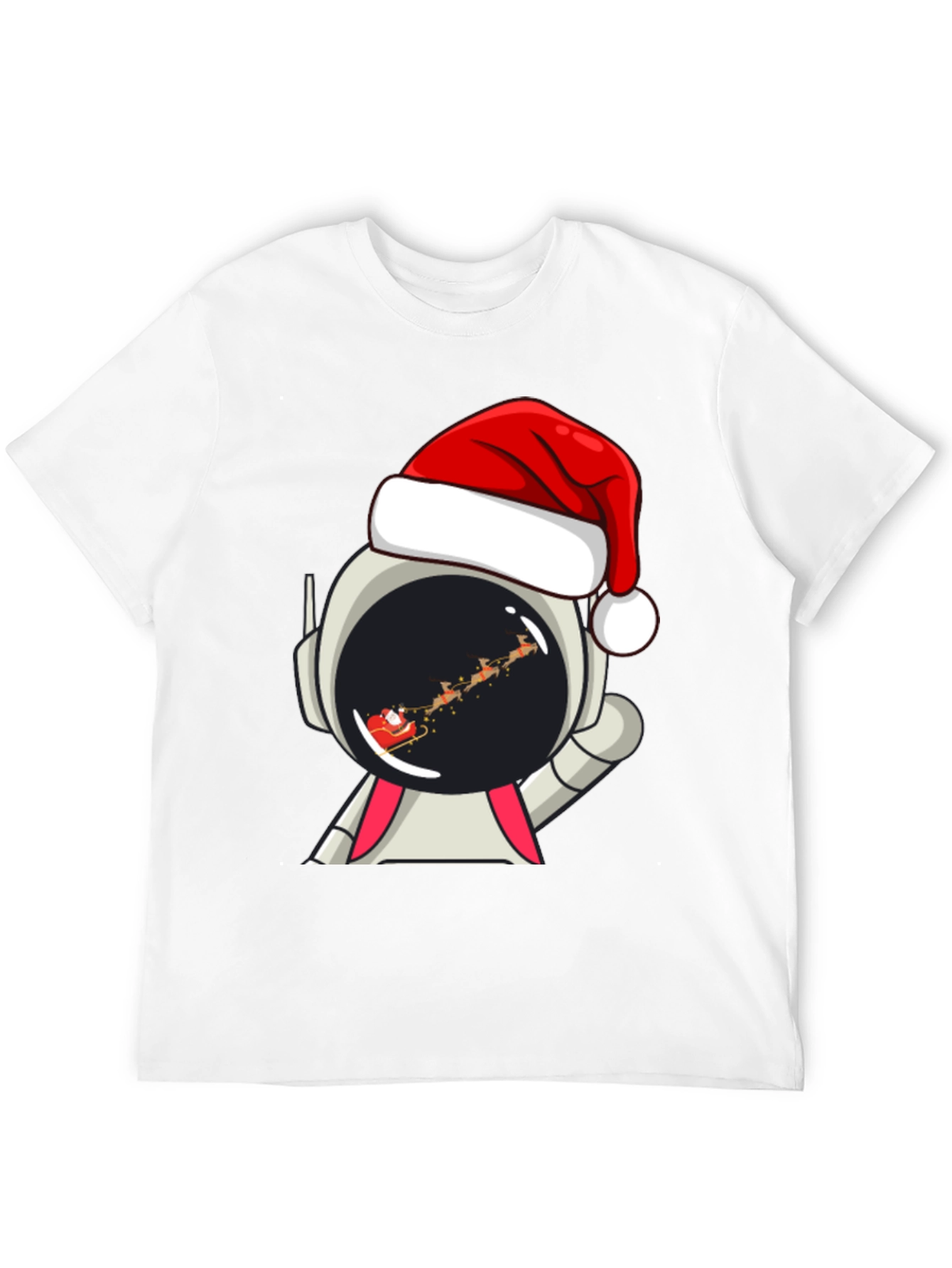Astronaut Santa T-Shirt - Christmas Space Tee