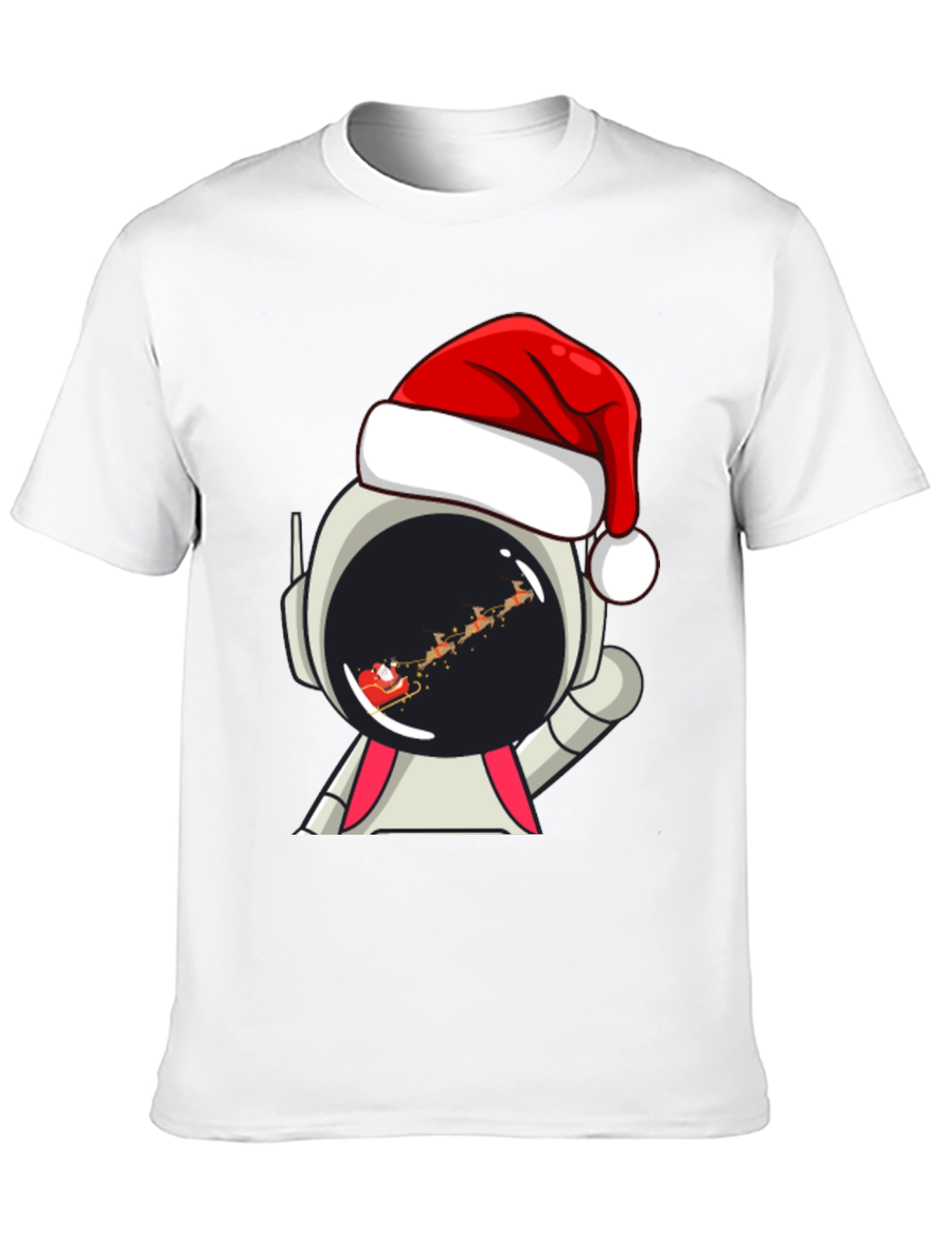 Astronaut Santa T-Shirt - Christmas Space Tee