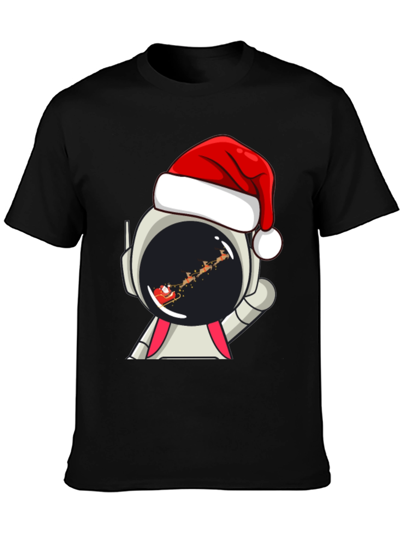 Astronaut Santa T-Shirt - Christmas Space Tee