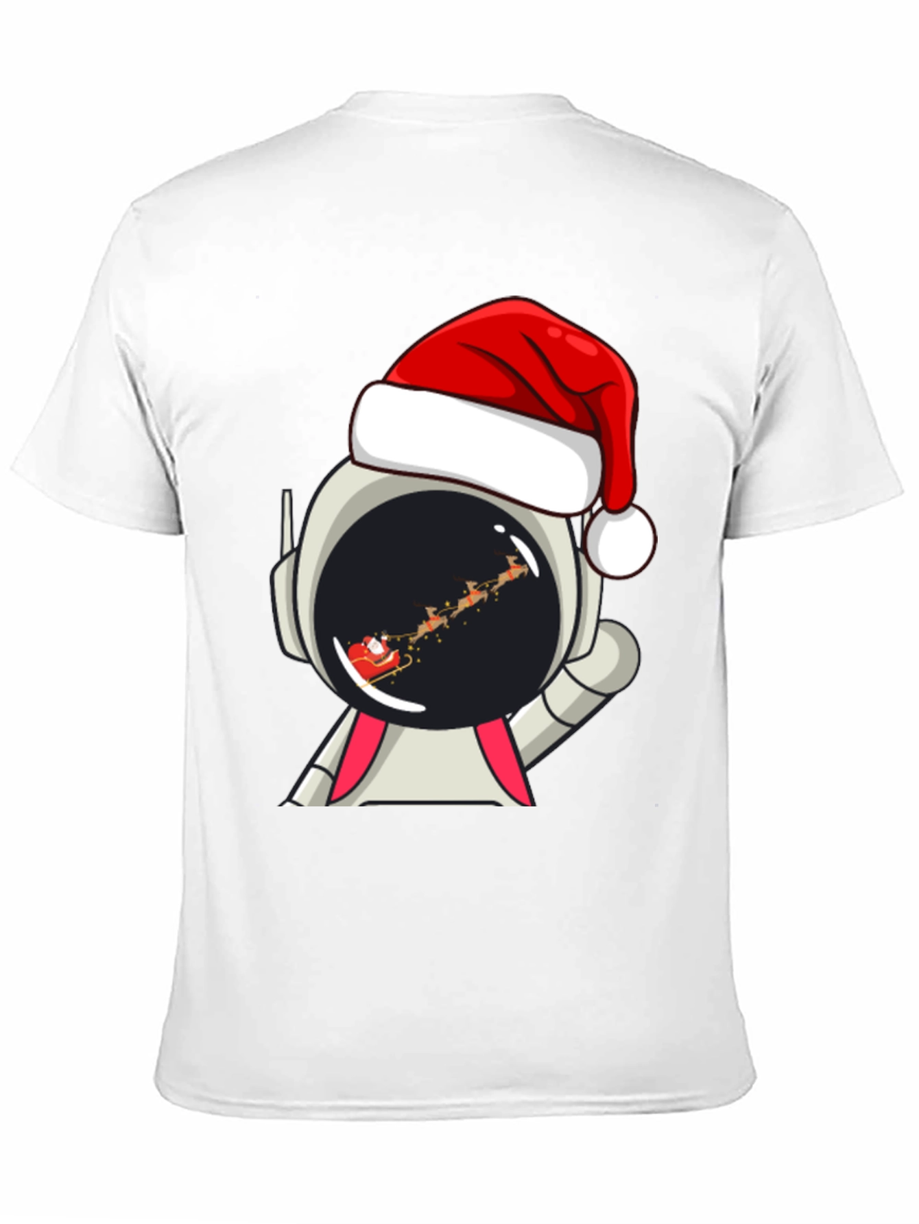 Astronaut Santa T-Shirt - Christmas Space Tee