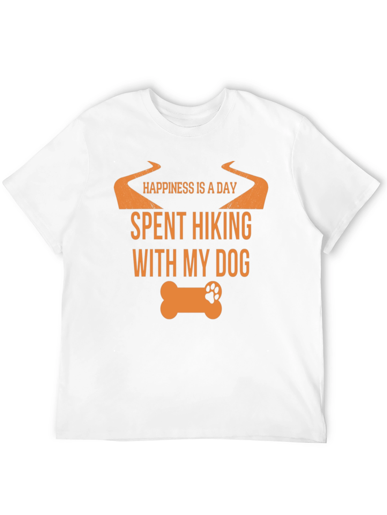 Hiking with My Dog Black T-Shirt