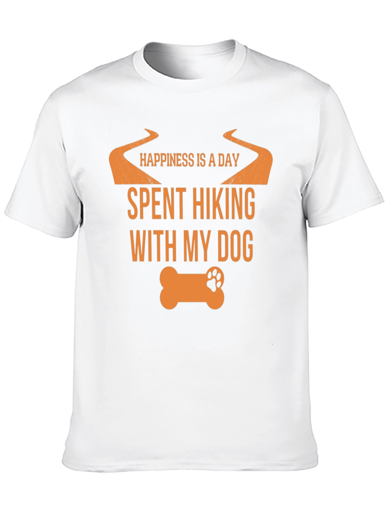 Hiking with My Dog Black T-Shirt