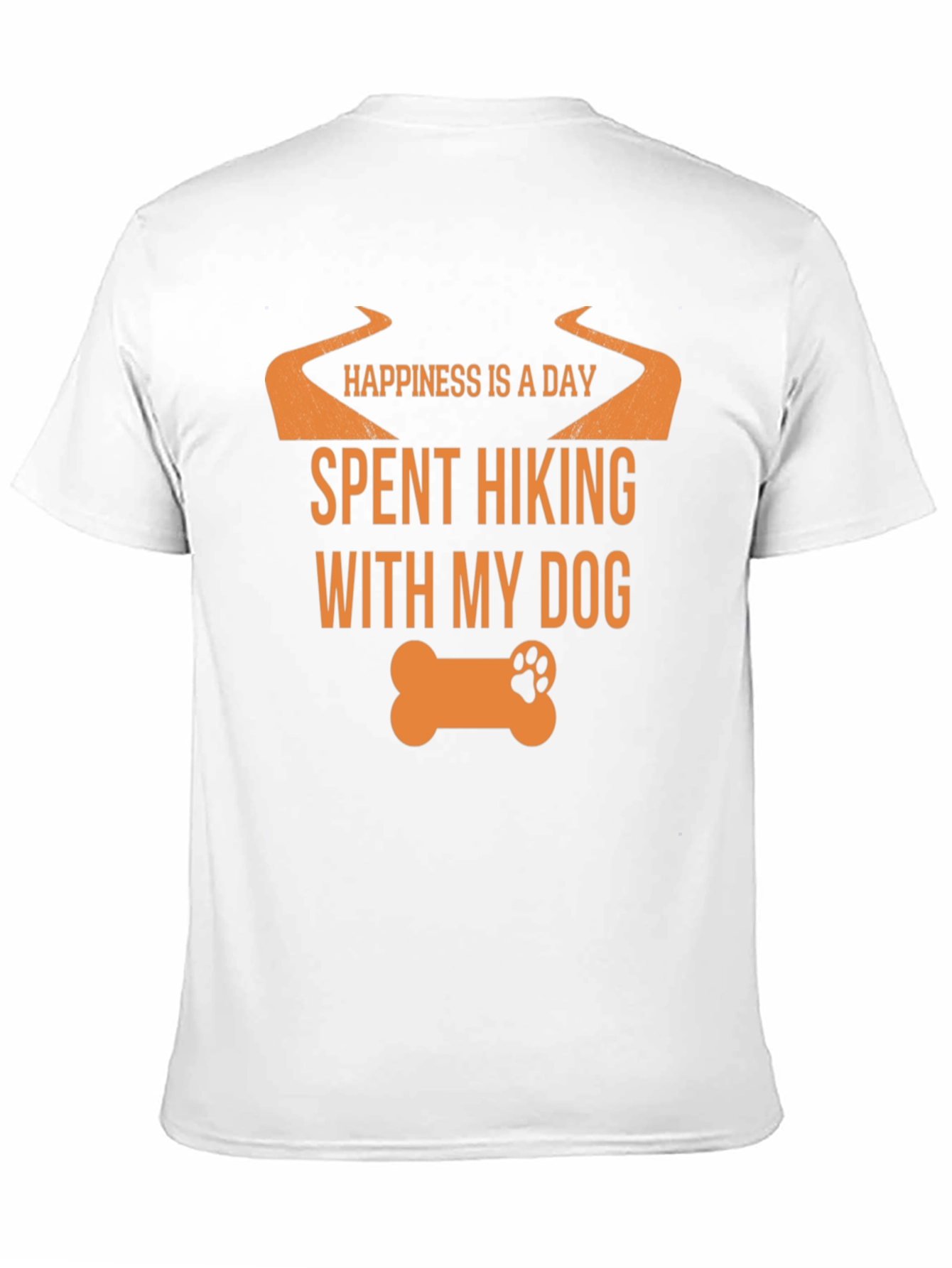 Hiking with My Dog Black T-Shirt