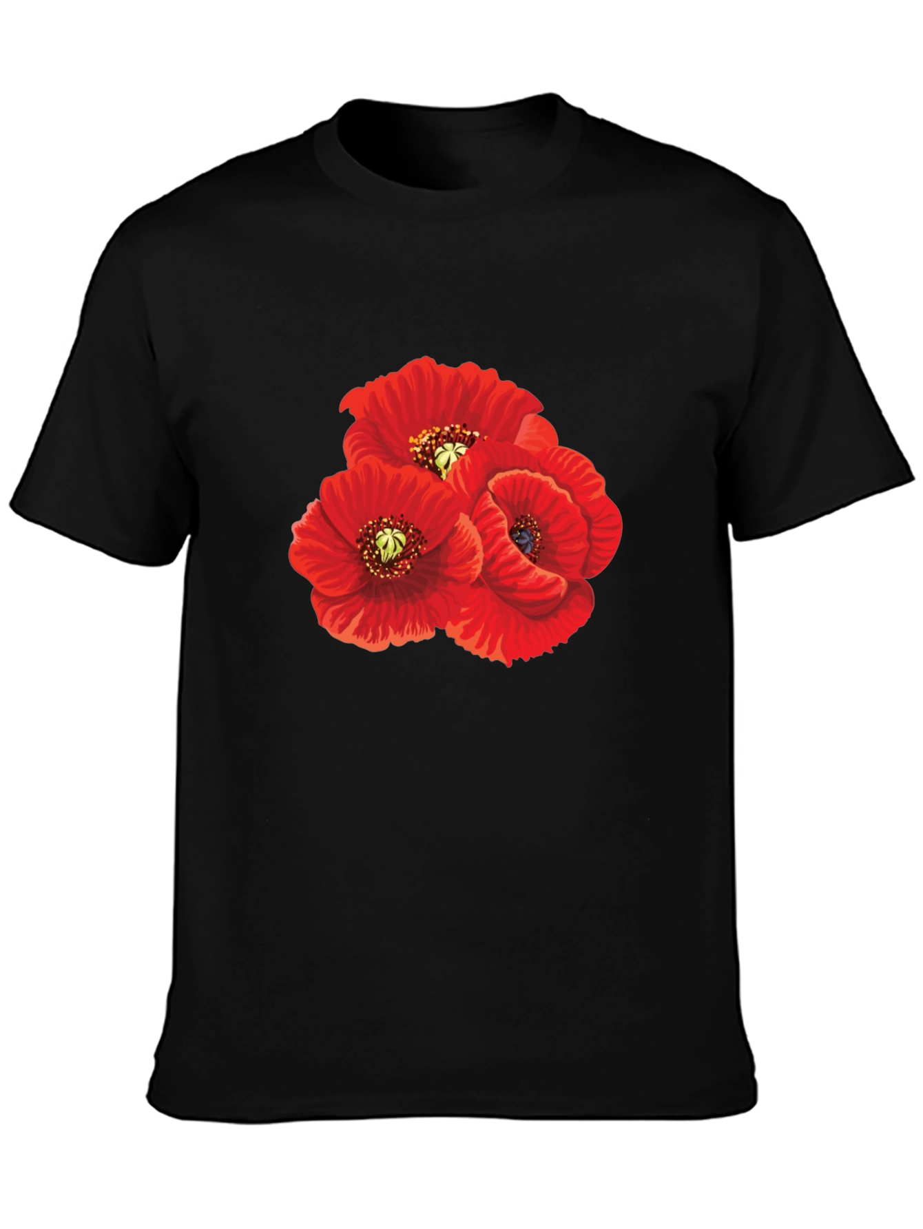 Red Poppy T-Shirt - Floral Graphic Tee