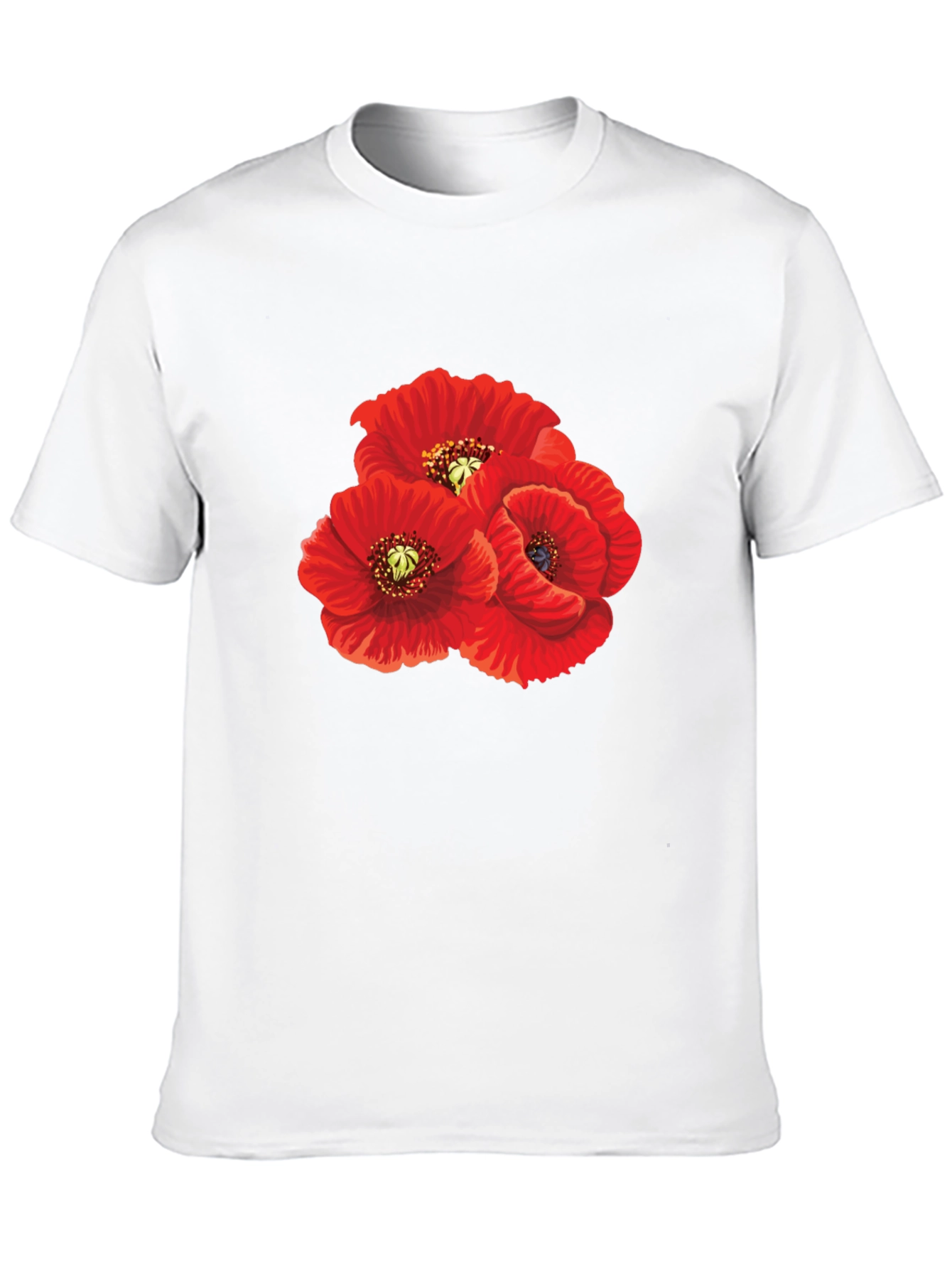 Red Poppy T-Shirt - Floral Graphic Tee