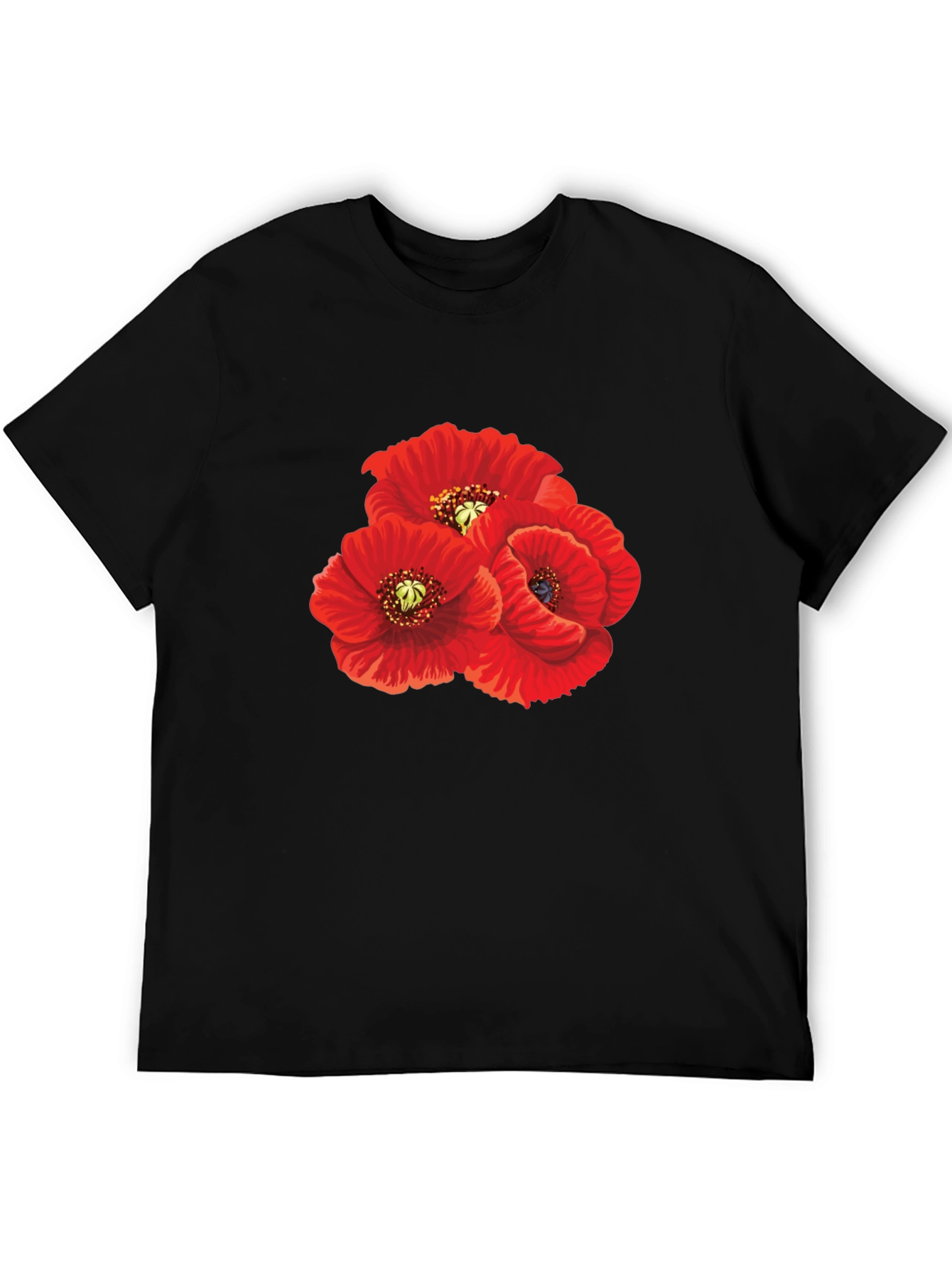 Red Poppy T-Shirt - Floral Graphic Tee