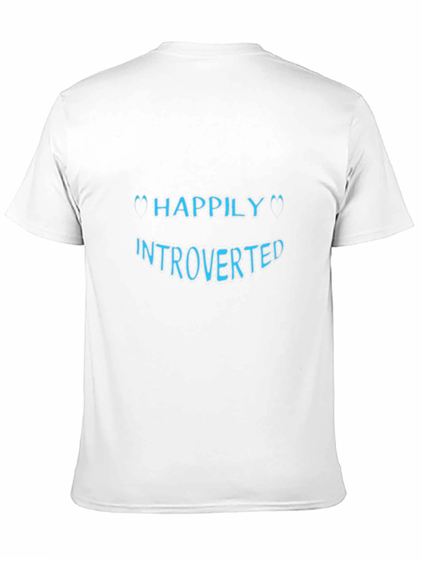 Happily Introverted Black T-Shirt