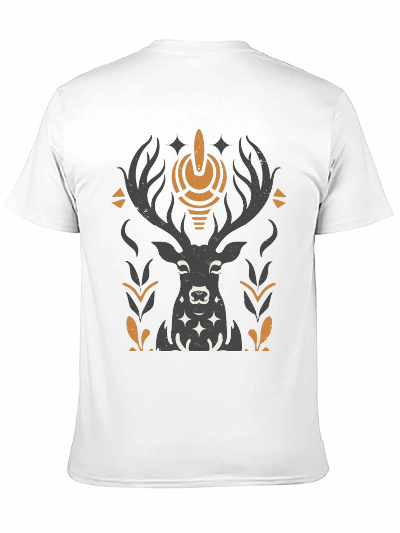 Mystic Deer Graphic T-Shirt - Black