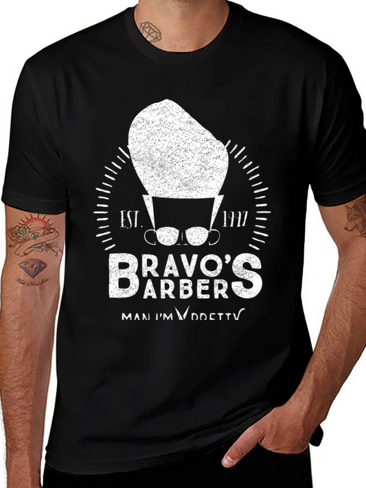 Bravos Barber T-Shirt - Vintage Style