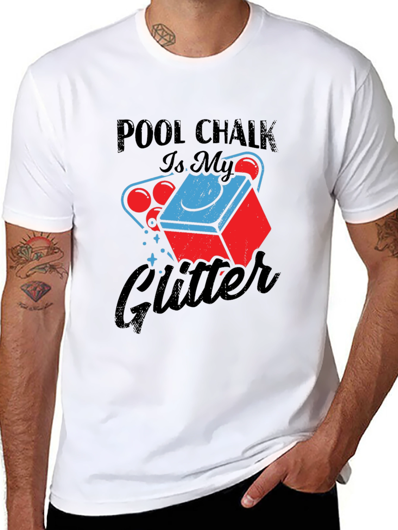 Pool Chalk is My Glitter Graphic Tee