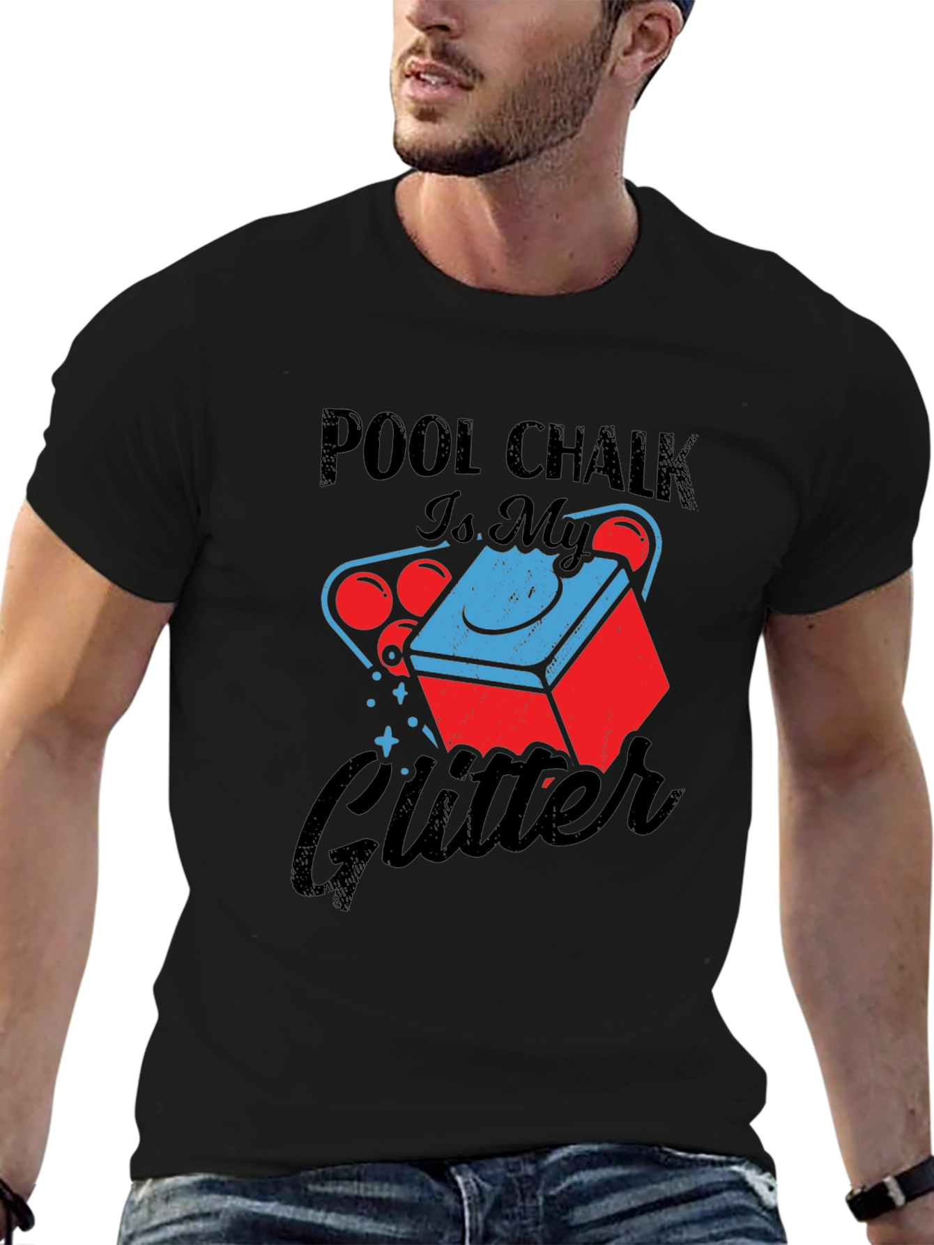 Pool Chalk is My Glitter Graphic Tee