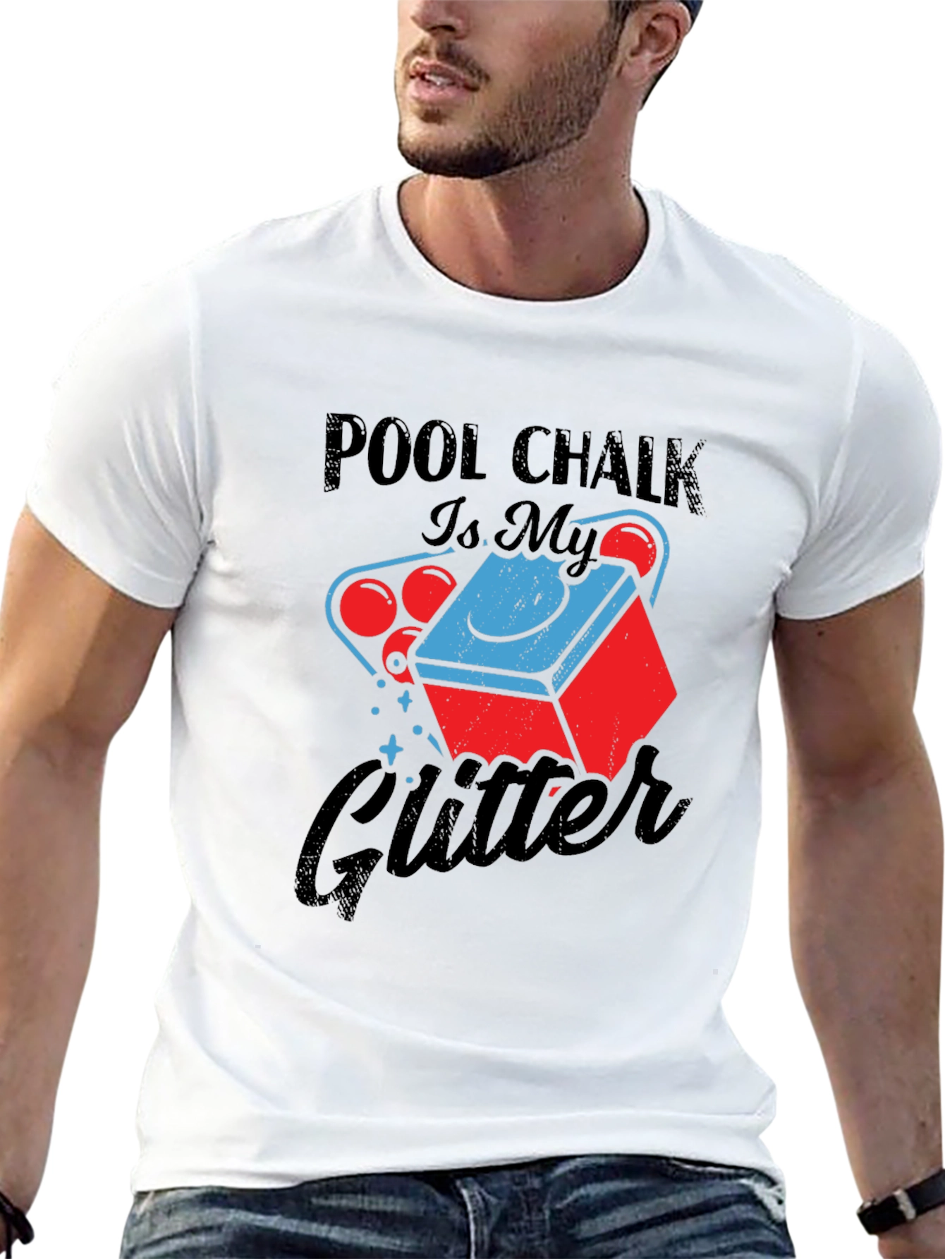 Pool Chalk is My Glitter Graphic Tee
