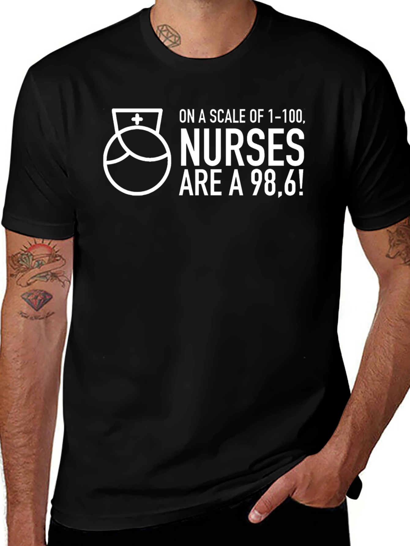 Funny Nurse T-Shirt - 98.6 Graphic Tee