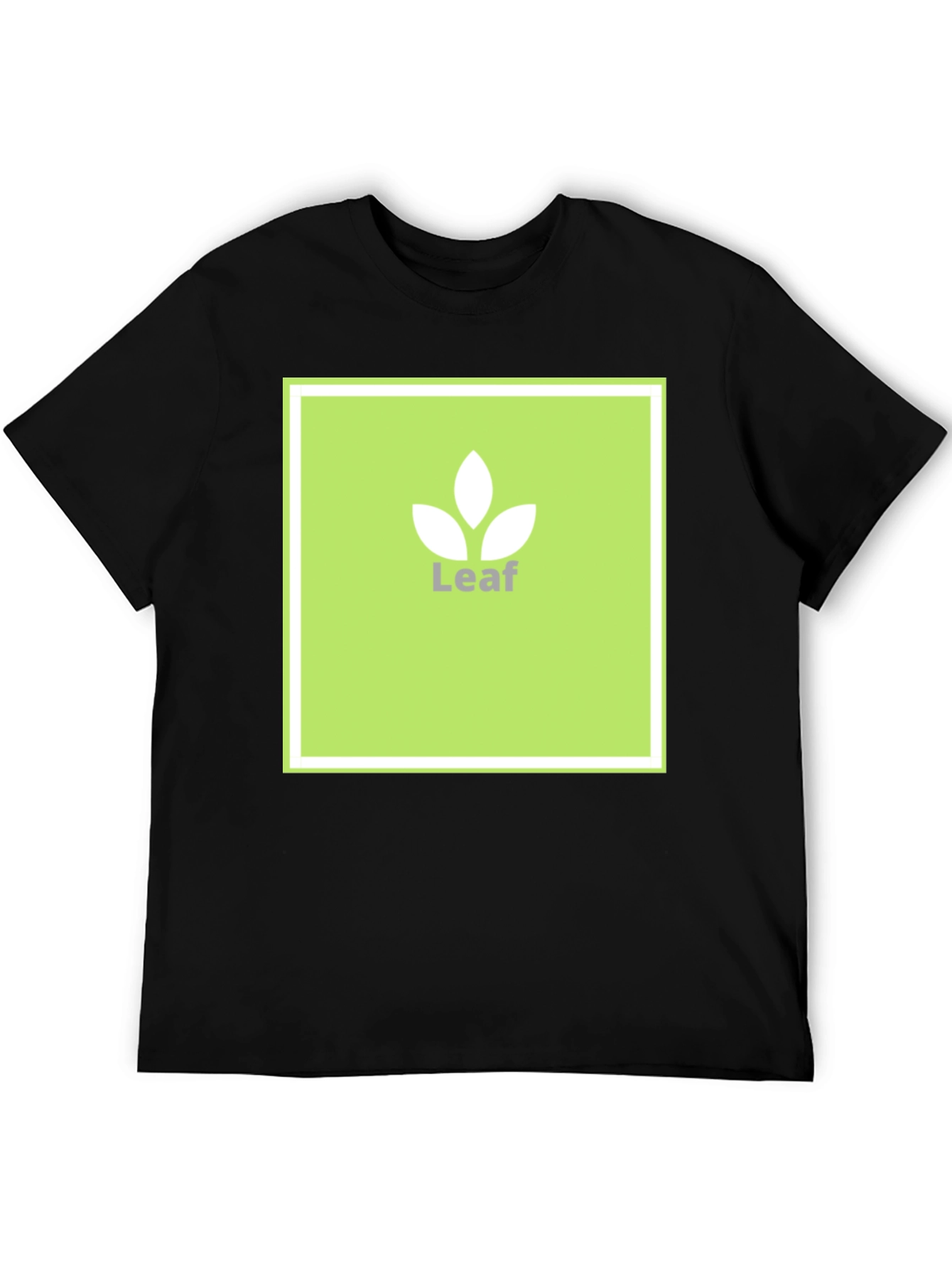 Leaf Logo T-Shirt - Modern Graphic Tee