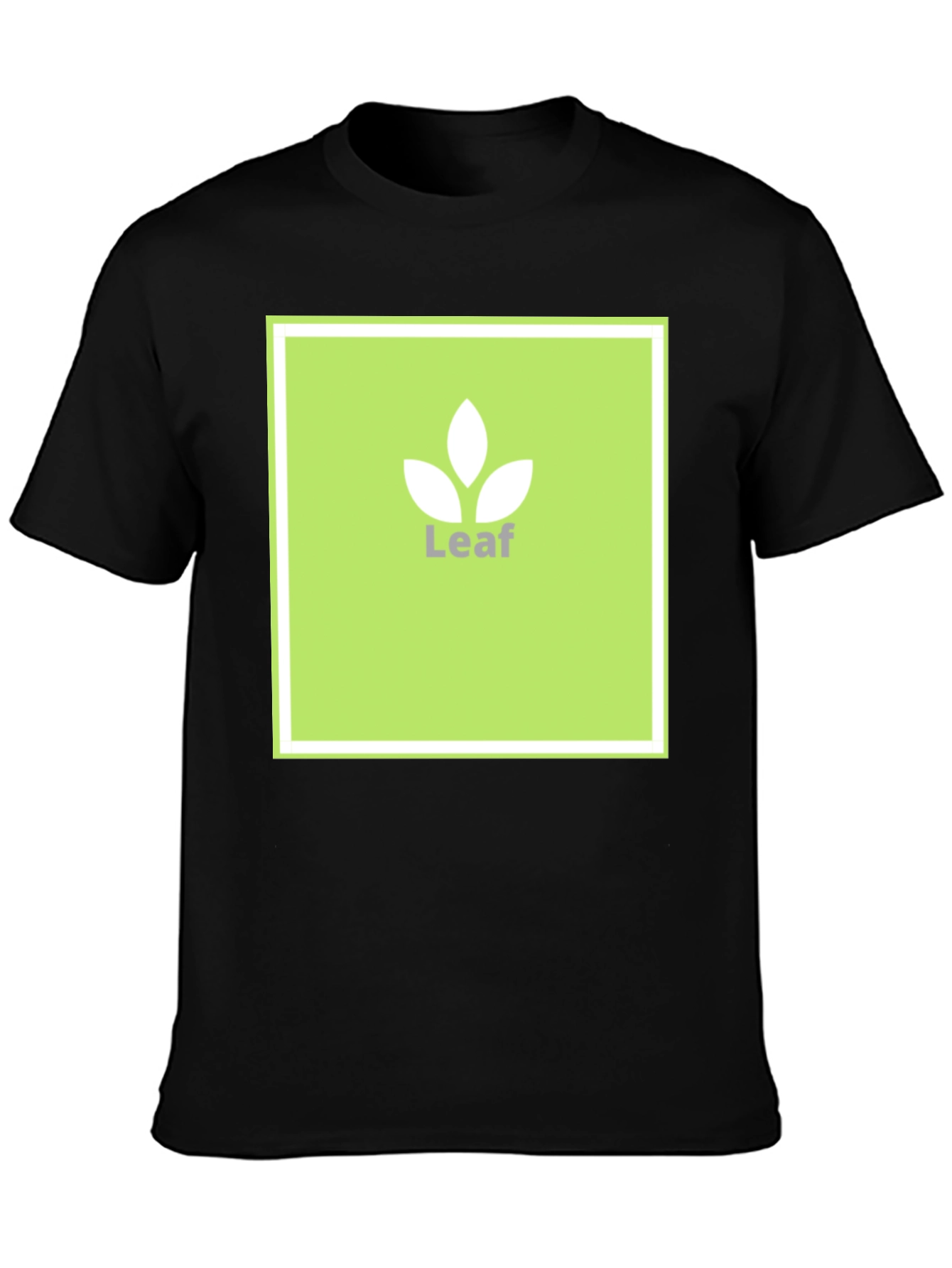Leaf Logo T-Shirt - Modern Graphic Tee