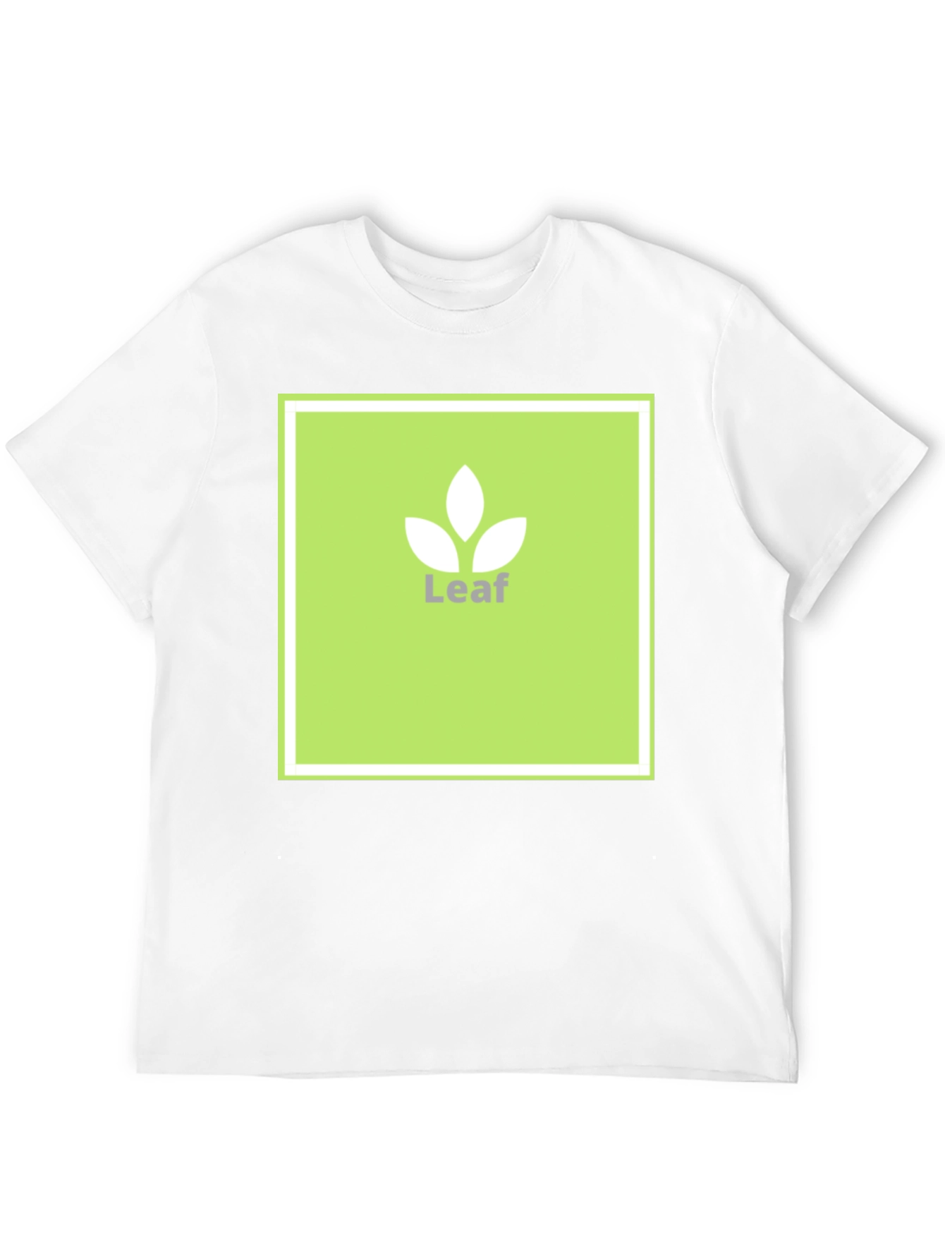 Leaf Logo T-Shirt - Modern Graphic Tee