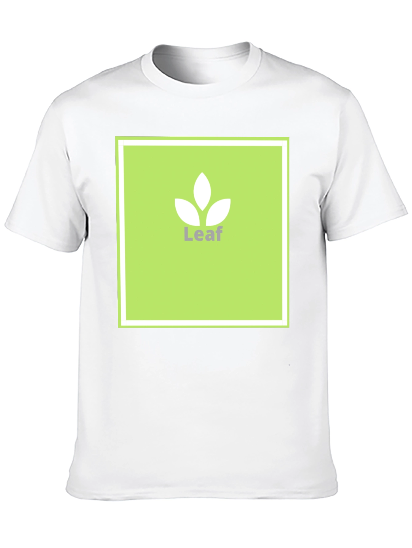 Leaf Logo T-Shirt - Modern Graphic Tee