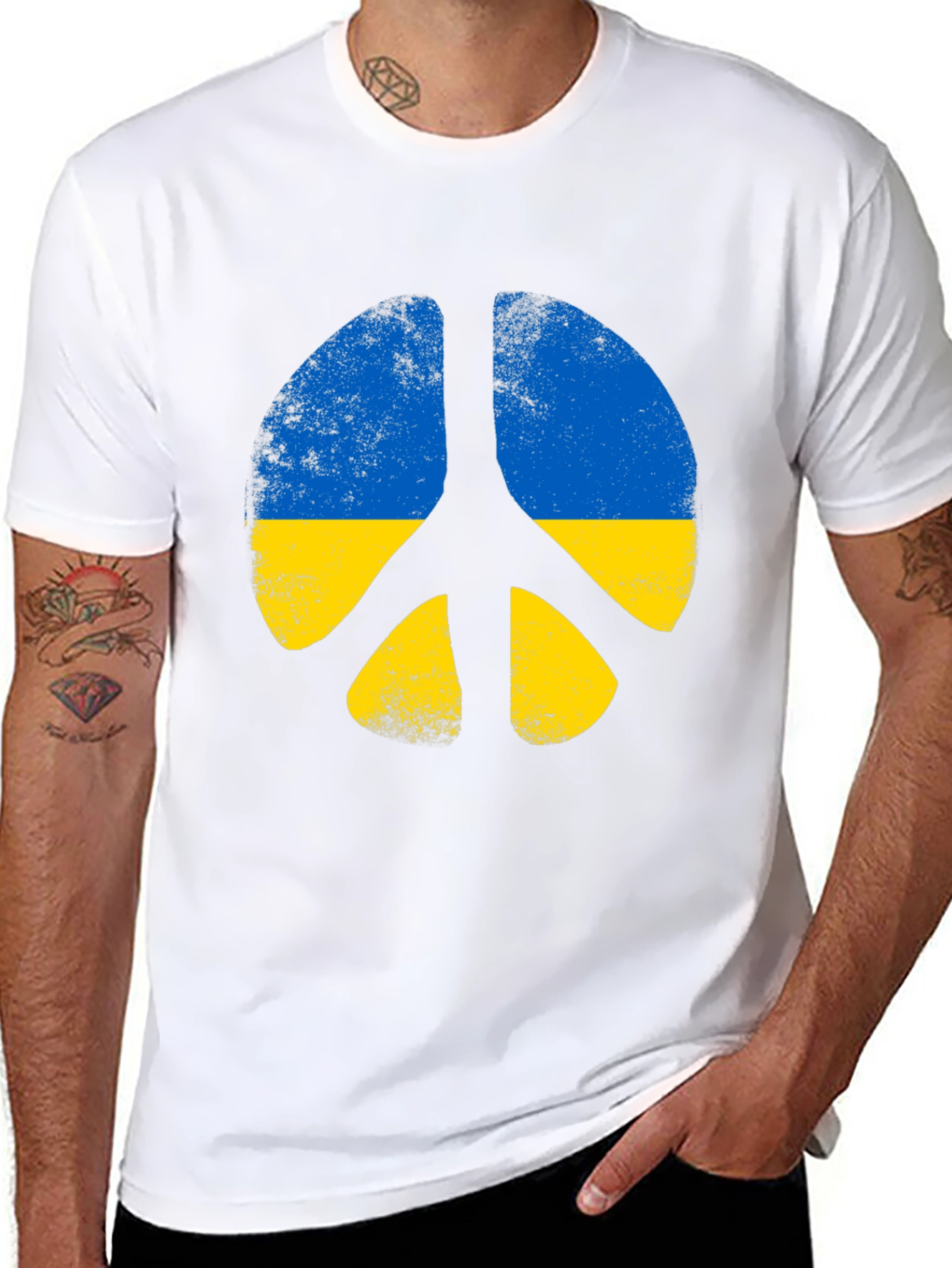 Ukraine Peace Sign T-Shirt