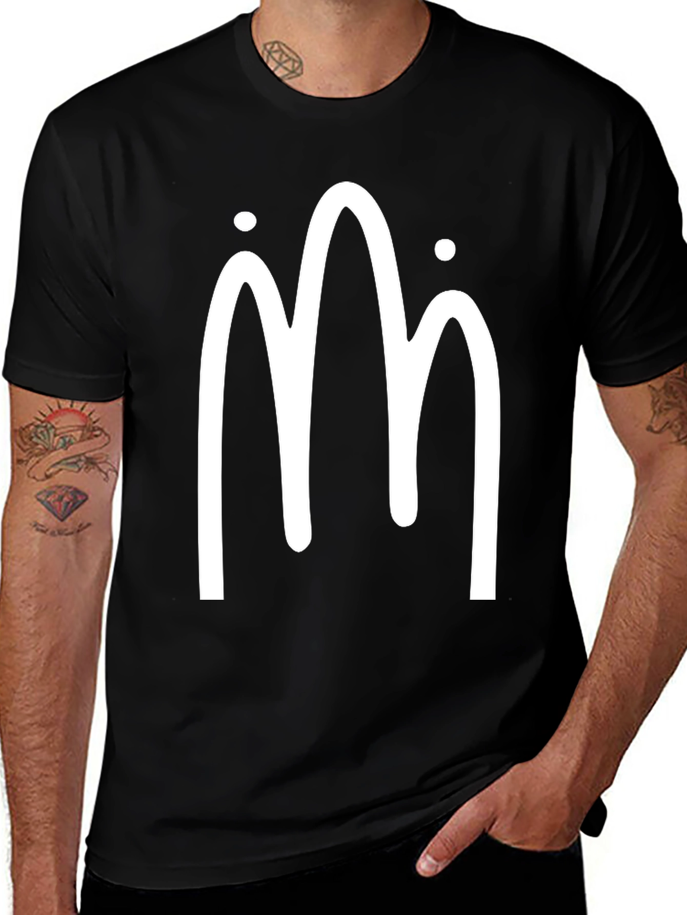Abstract Mountain Peak Tee - Minimalist Design