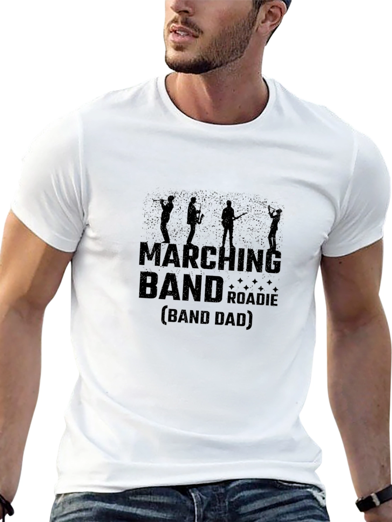 Marching Band Roadie (Band Dad) Black T-Shirt