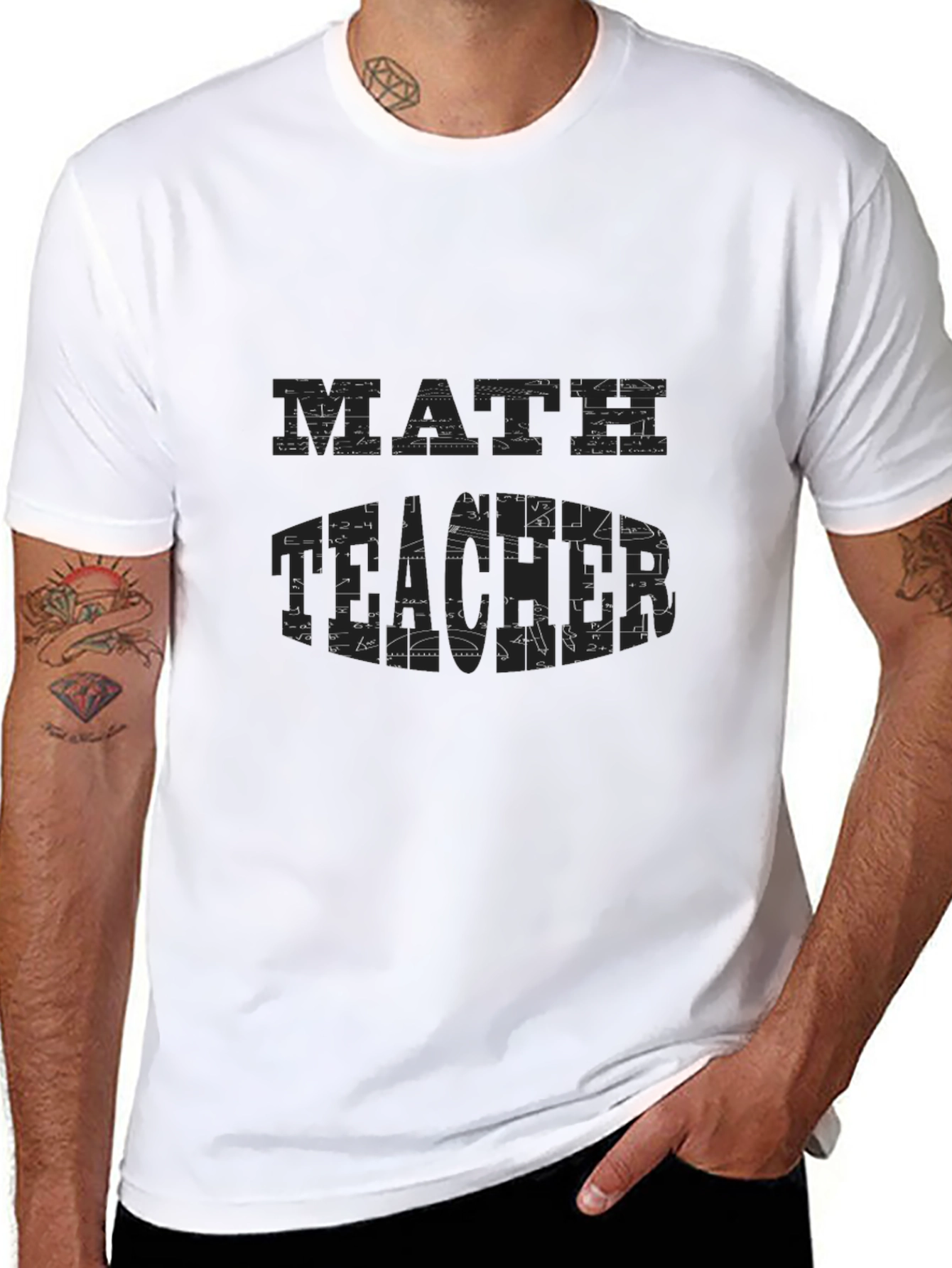 Math Teacher T-Shirt - Equations & Formulas
