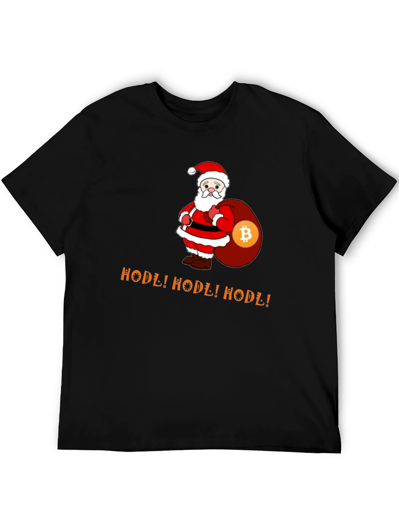 HODL Bitcoin Santa T-Shirt