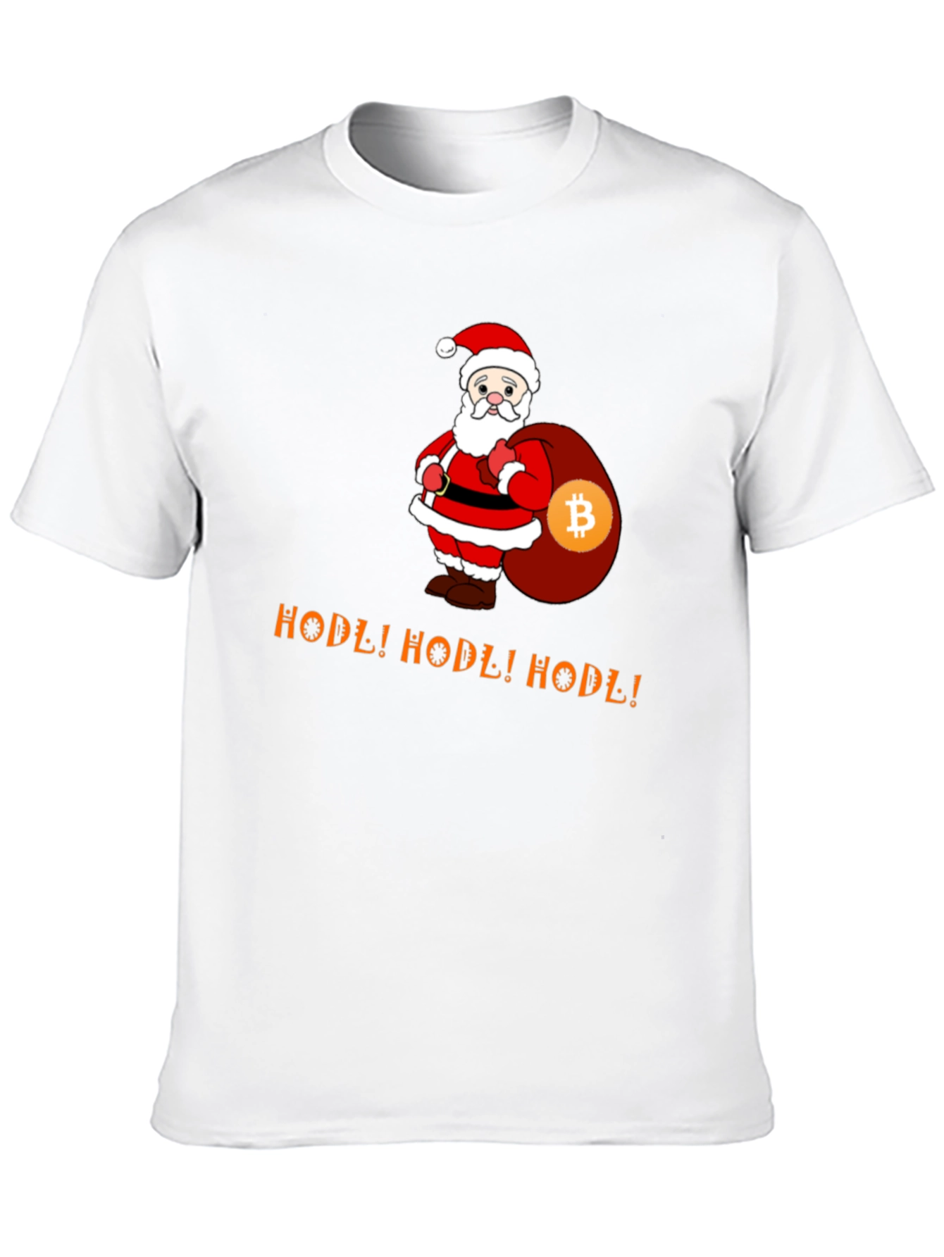HODL Bitcoin Santa T-Shirt