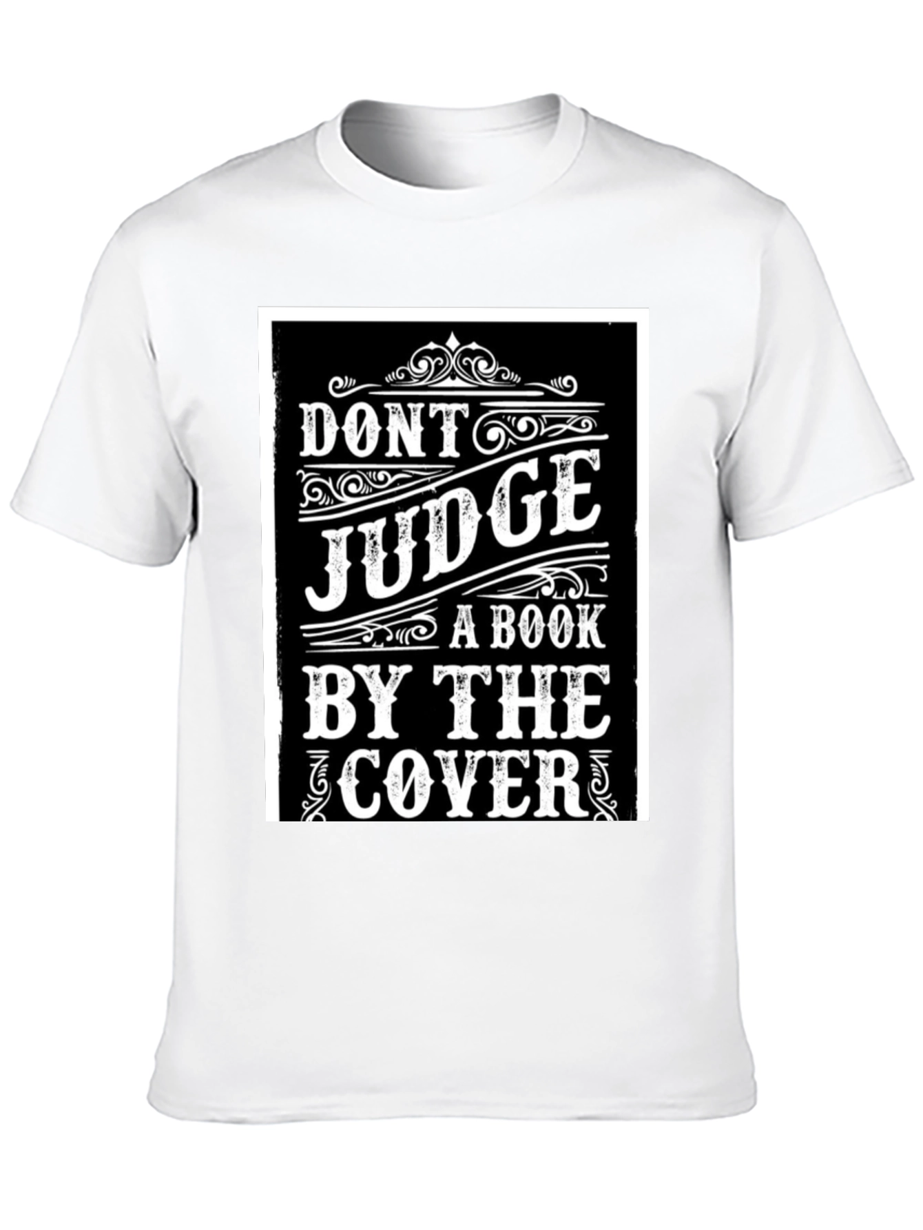 Dont Judge a Book T-Shirt - Black Graphic Tee
