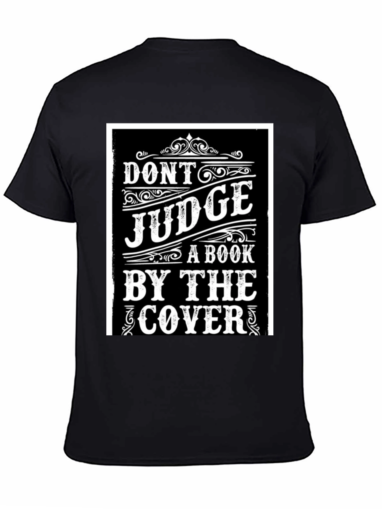 Dont Judge a Book T-Shirt - Black Graphic Tee