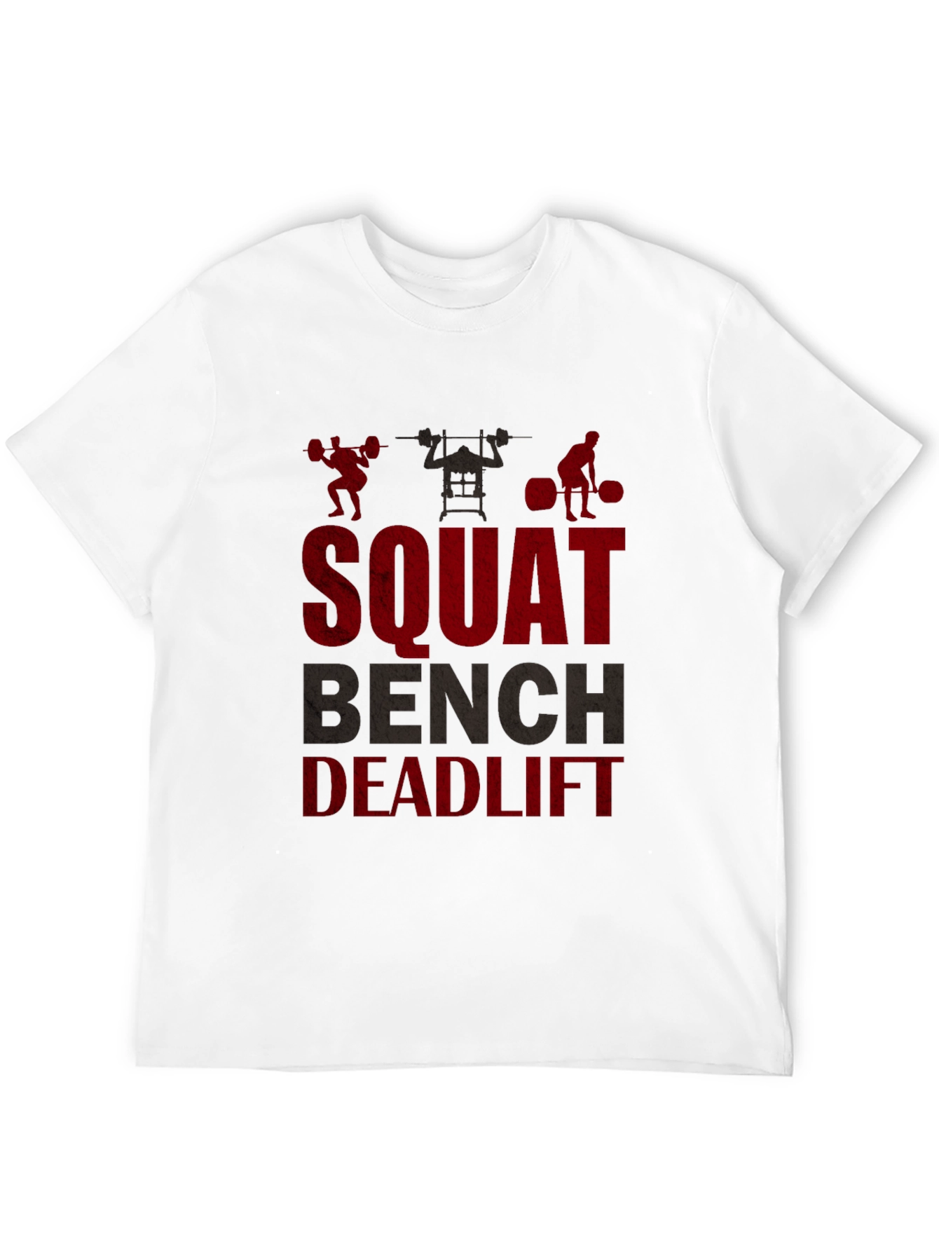 Squat Bench Deadlift Graphic Tee - Gym Motivation