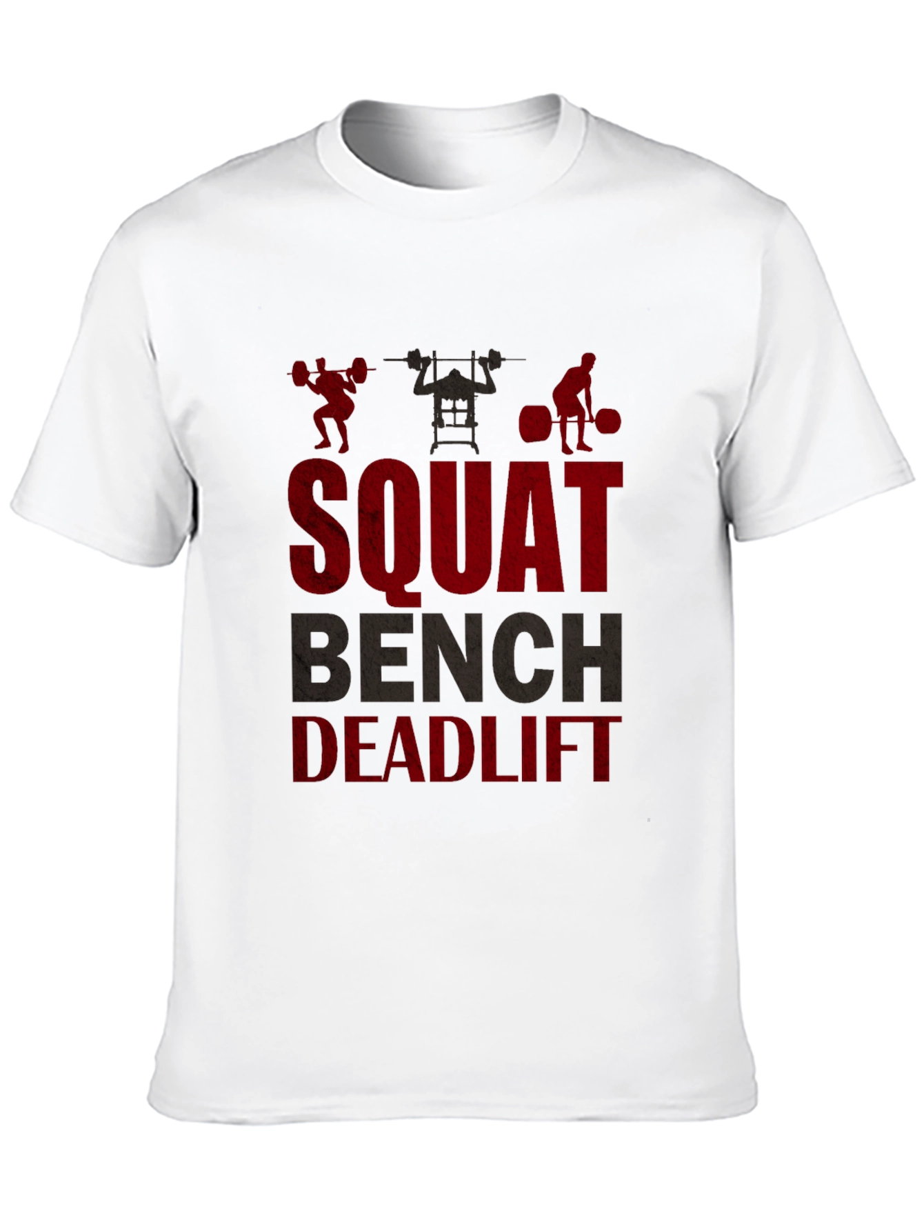 Squat Bench Deadlift Graphic Tee - Gym Motivation